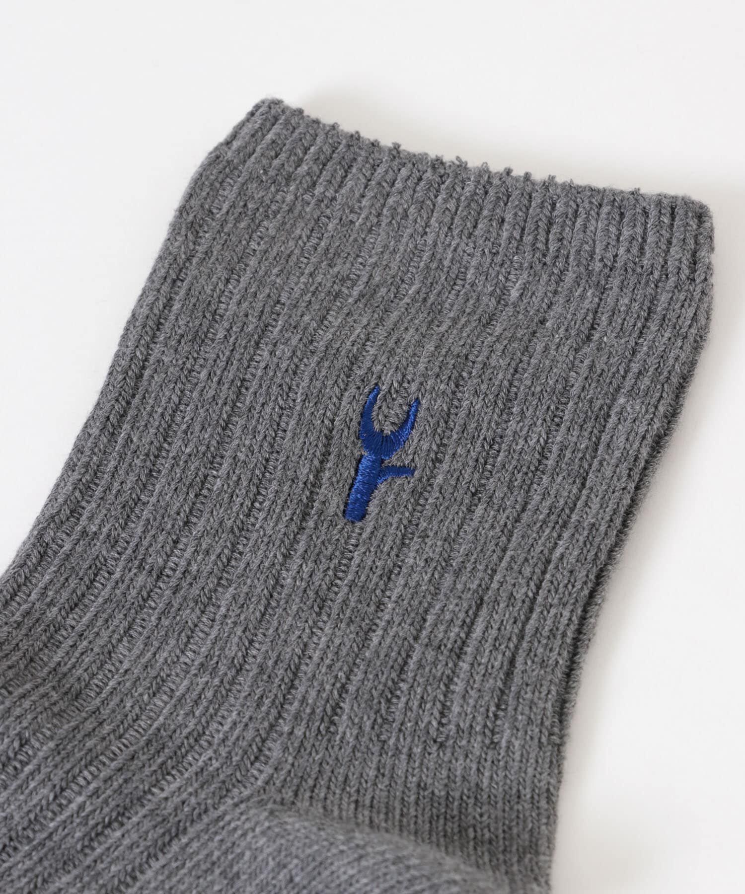 URBAN RESEARCH「『UR TECH』ワイドリブ刺しゅうソックス」|ソックス|