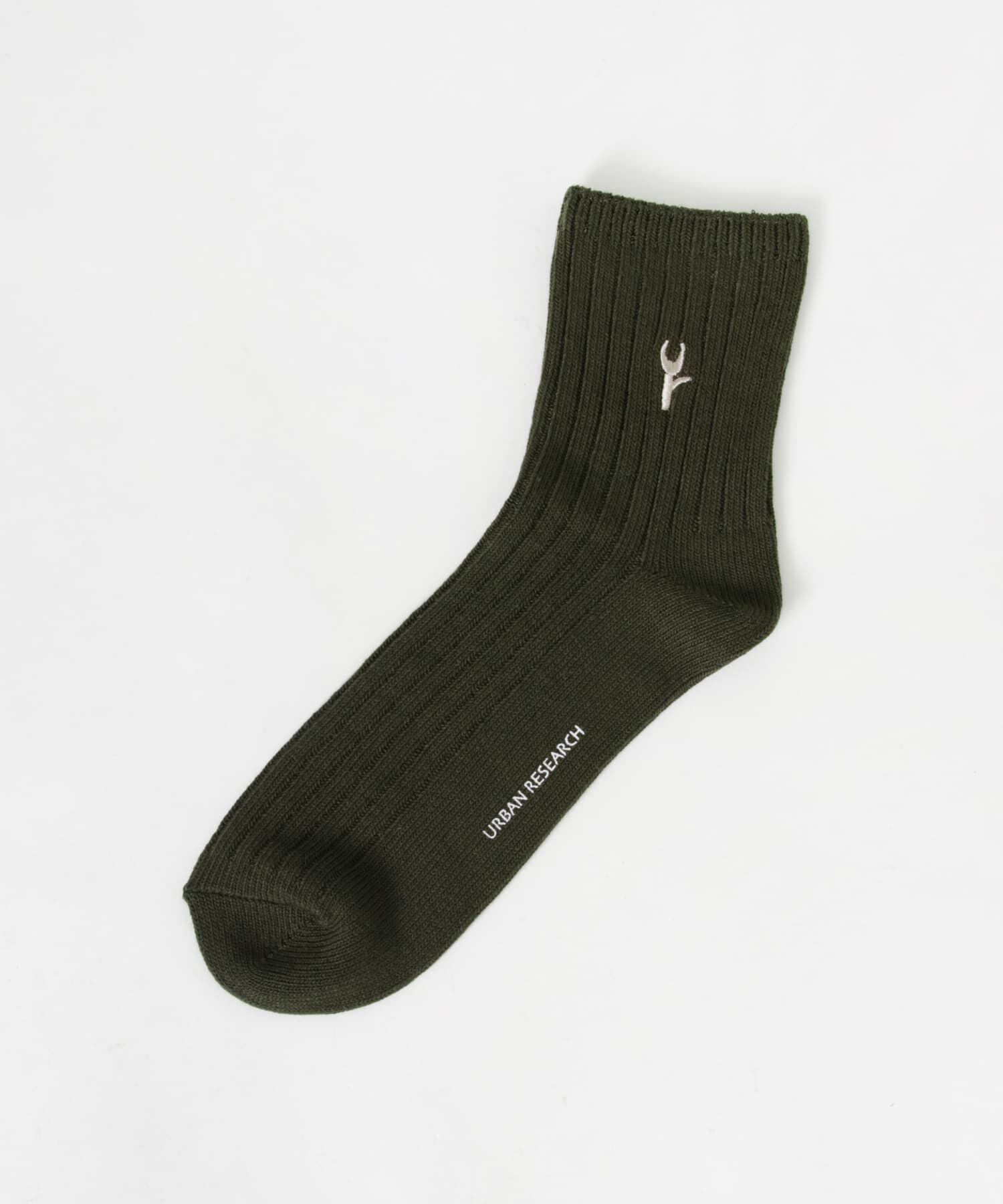 URBAN RESEARCH「『UR TECH』ワイドリブ刺しゅうソックス」|ソックス|