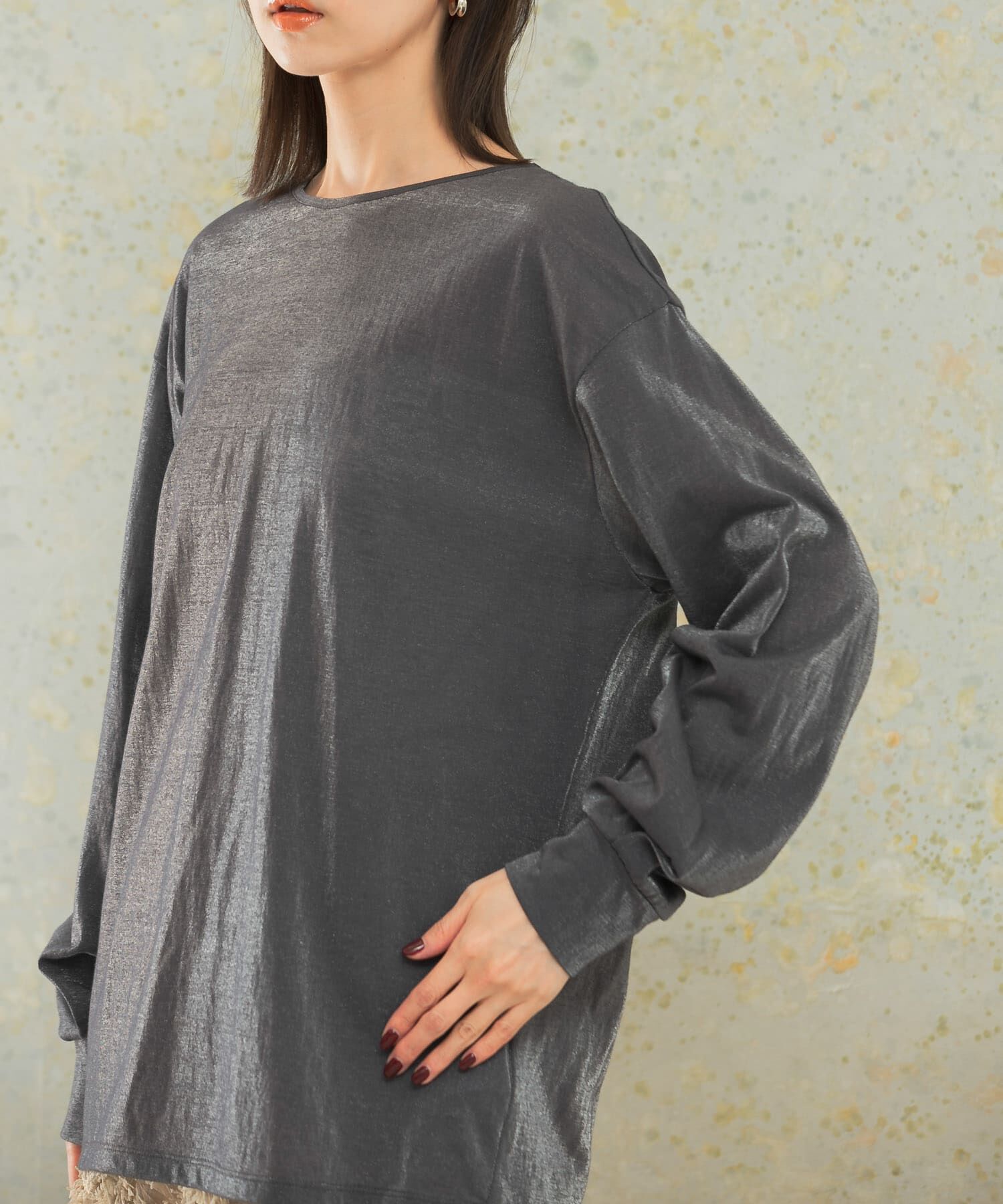 URBAN RESEARCH ROSSO「シアークルーネックロングTシャツ」|Tシャツ・カットソー|