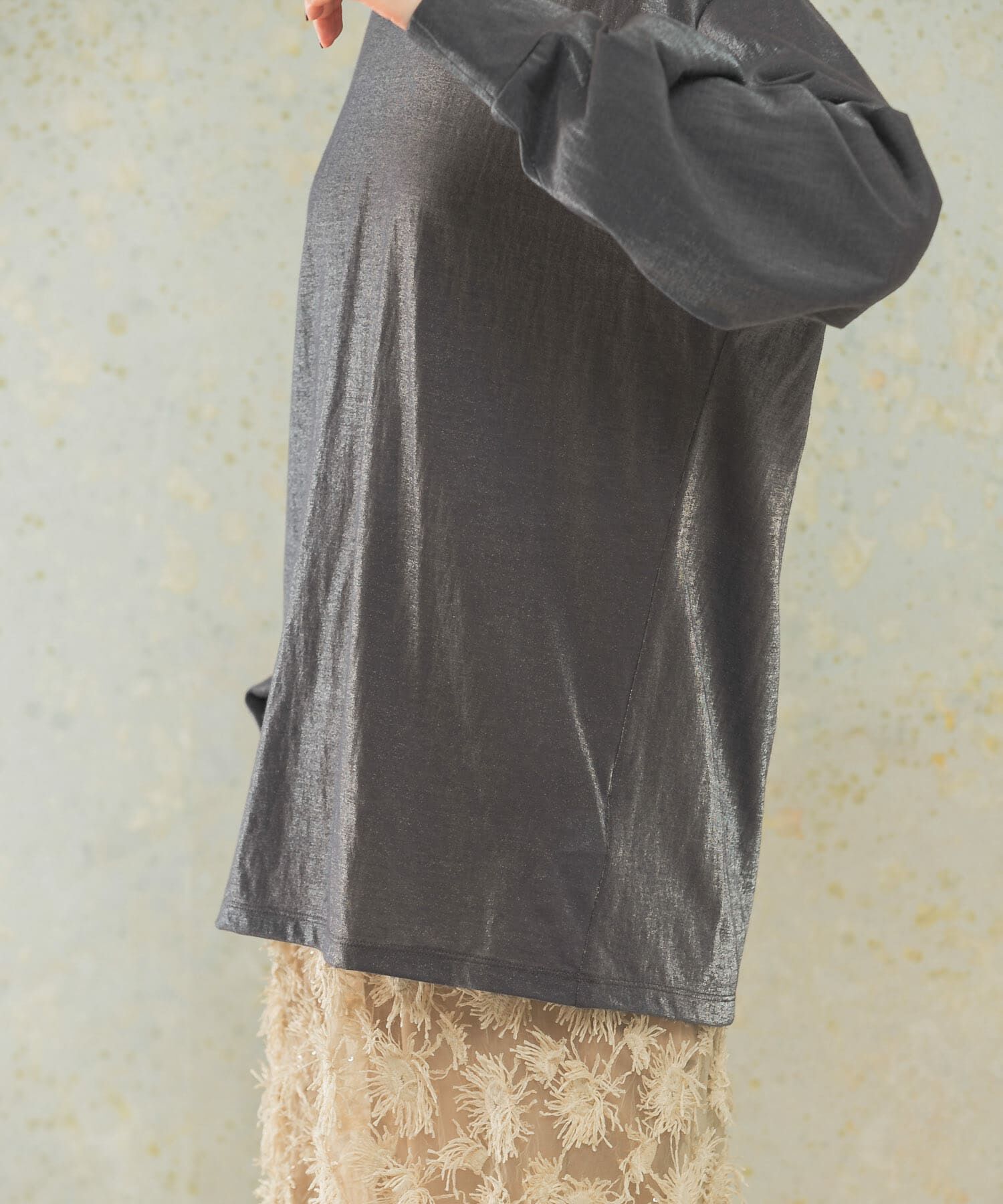 URBAN RESEARCH ROSSO「シアークルーネックロングTシャツ」|Tシャツ・カットソー|