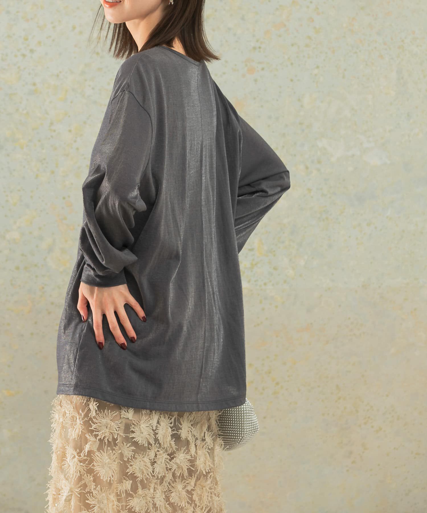 URBAN RESEARCH ROSSO「シアークルーネックロングTシャツ」|Tシャツ・カットソー|