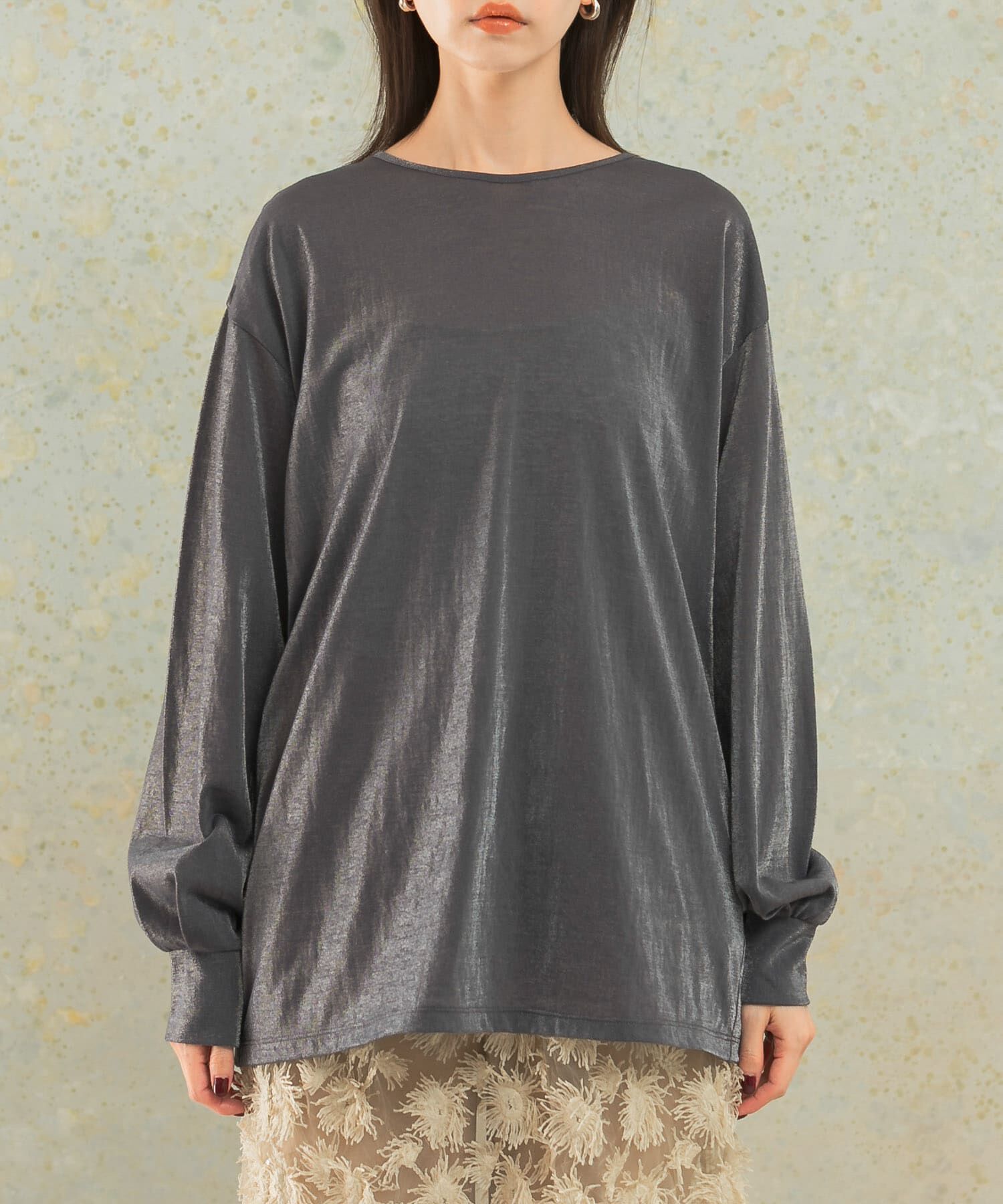 URBAN RESEARCH ROSSO「シアークルーネックロングTシャツ」|Tシャツ・カットソー|