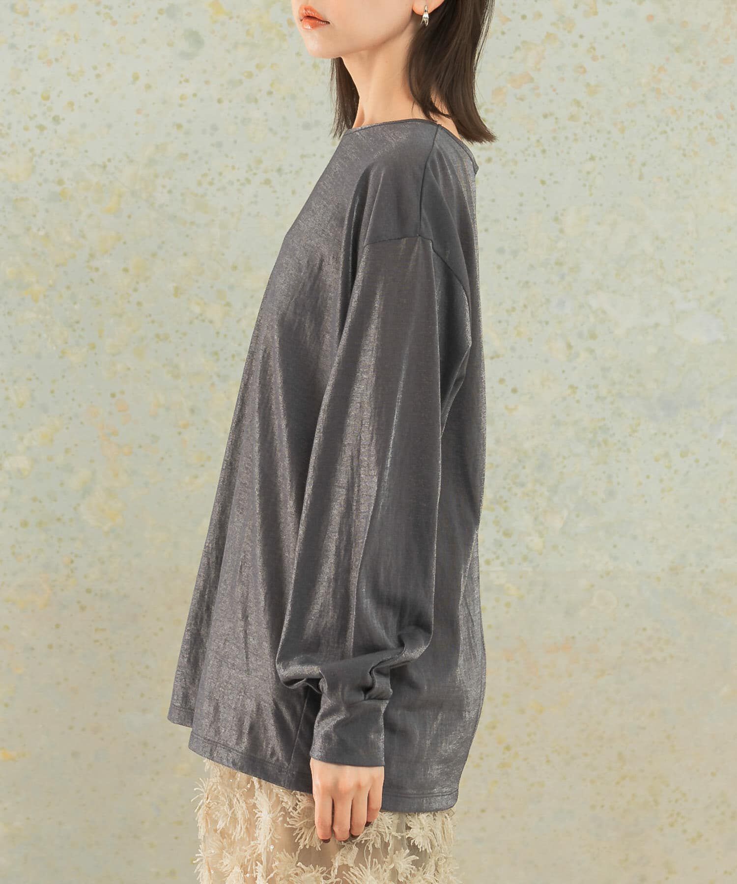 URBAN RESEARCH ROSSO「シアークルーネックロングTシャツ」|Tシャツ・カットソー|