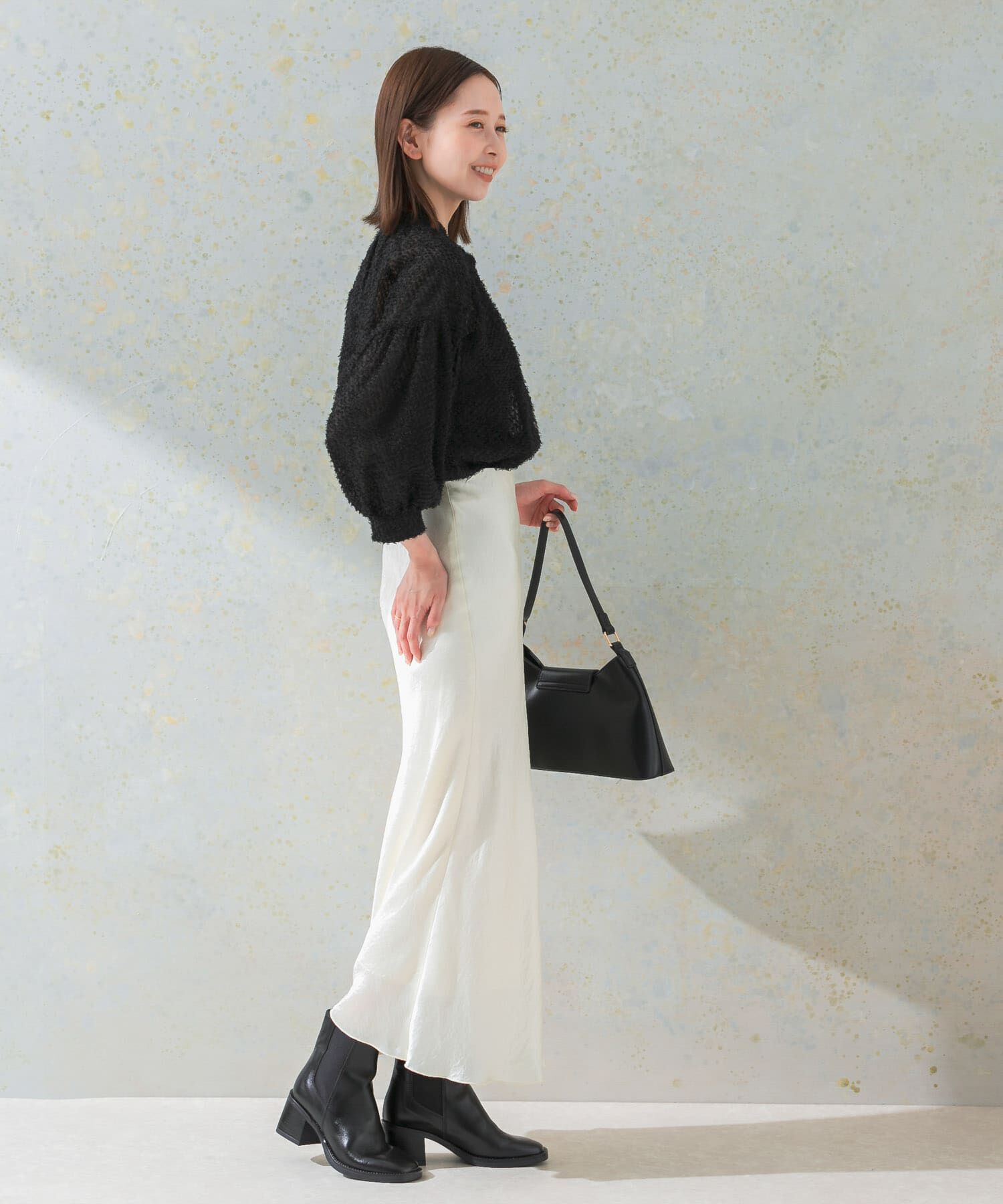 URBAN RESEARCH ROSSO「チンツシアーギャザーブラウス」|シャツ・ブラウス|