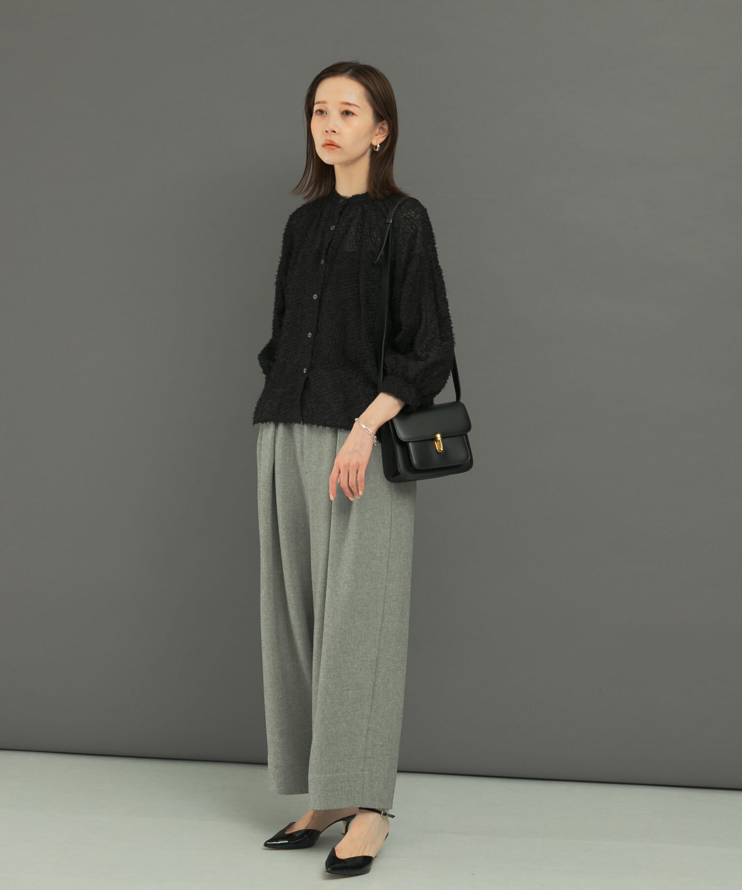 URBAN RESEARCH ROSSO「チンツシアーギャザーブラウス」|シャツ・ブラウス|