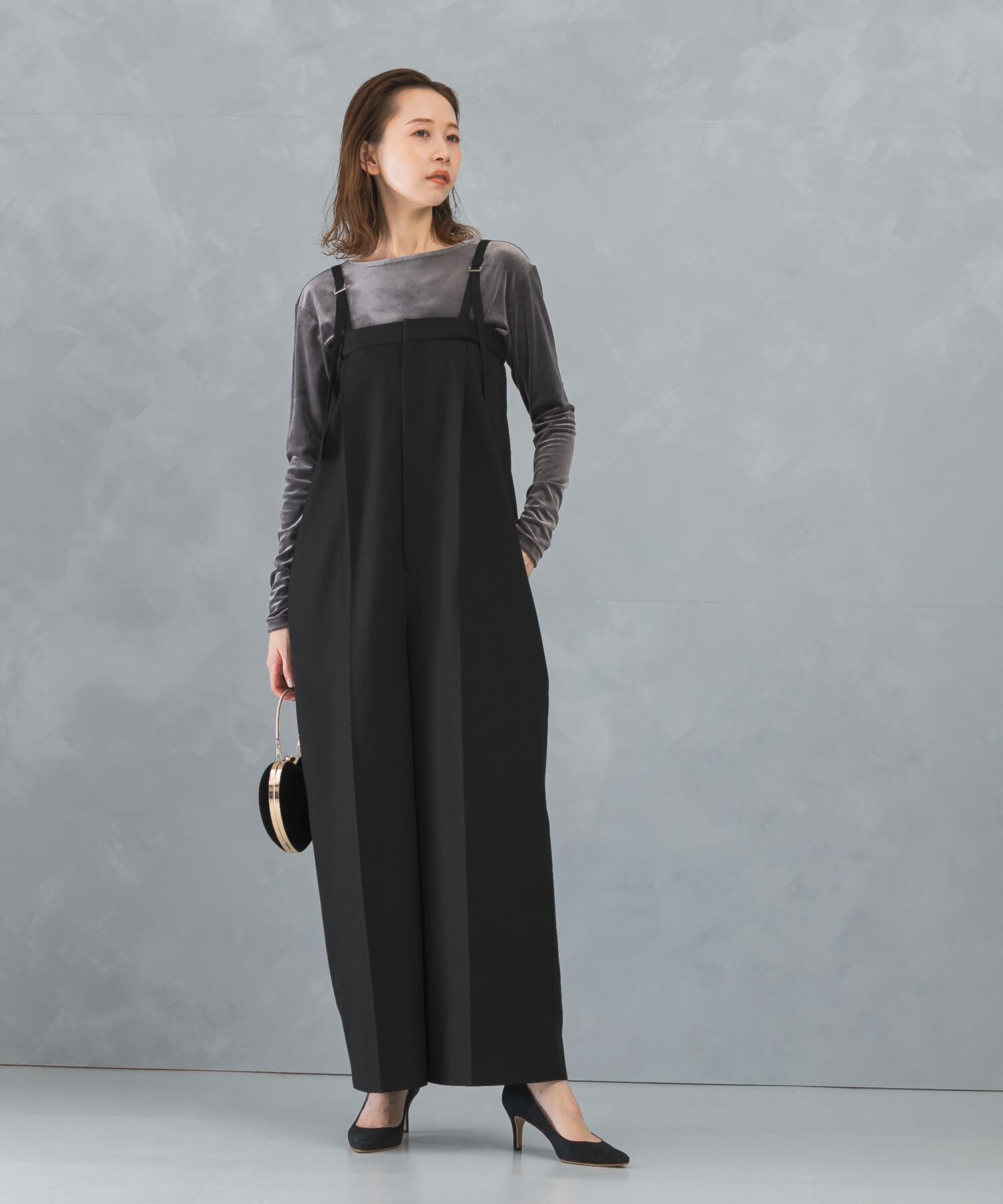 URBAN RESEARCH ROSSO「パンツオールインワン」|スカート|ブラック