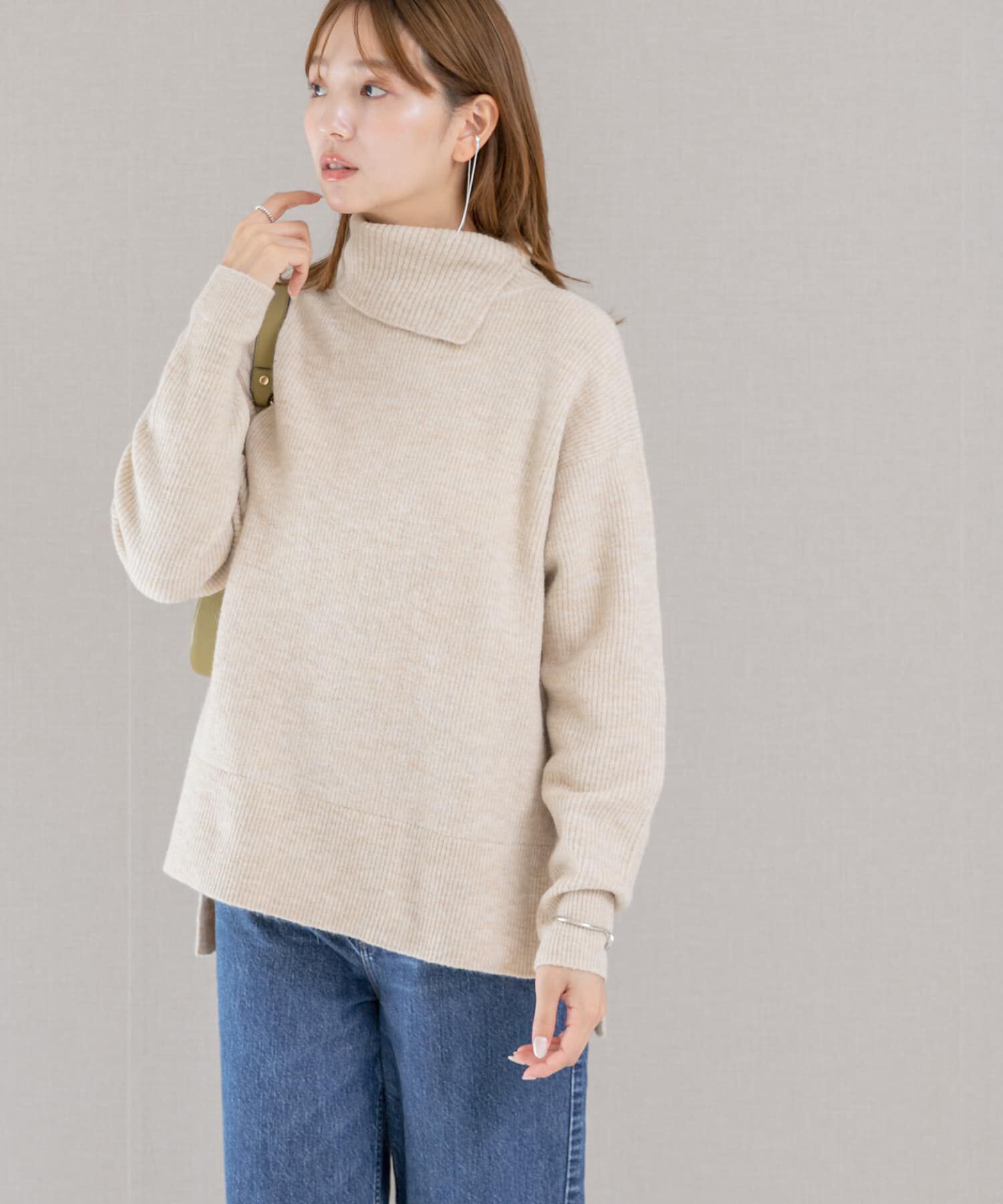 URBAN RESEARCH ROSSO「スリットタートルネックニット」|ニット・セーター|