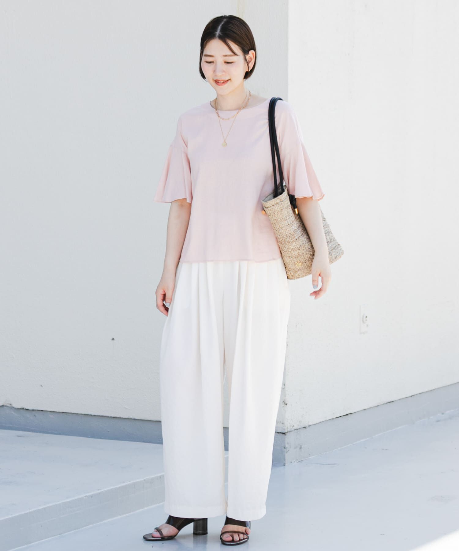 URBAN RESEARCH ROSSO「F by ROSSO　リネンフレアスリーブブラウス」|シャツ・ブラウス|