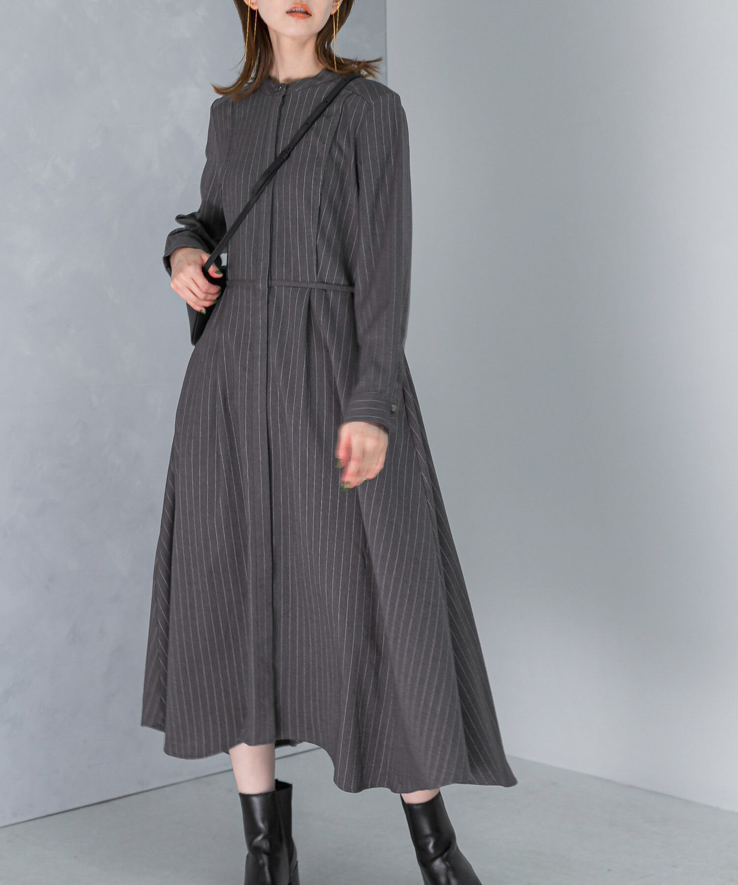 URBAN RESEARCH ROSSO「『WEB限定』イレギュラーヘムワンピース」|ワンピース|グレー