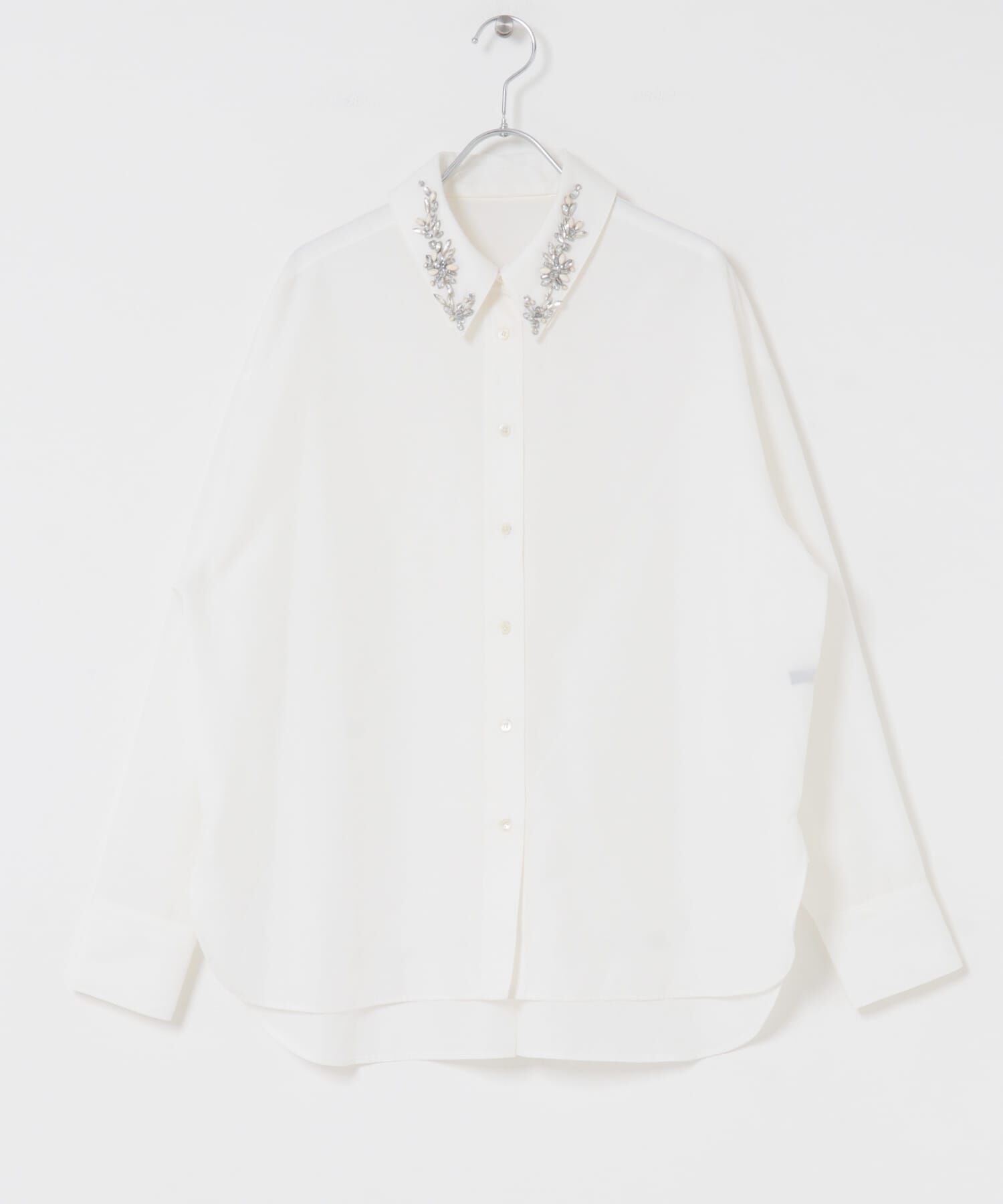 URBAN RESEARCH ROSSO「2WAYビジュー付オーバーシャツ」|シャツ・ブラウス|