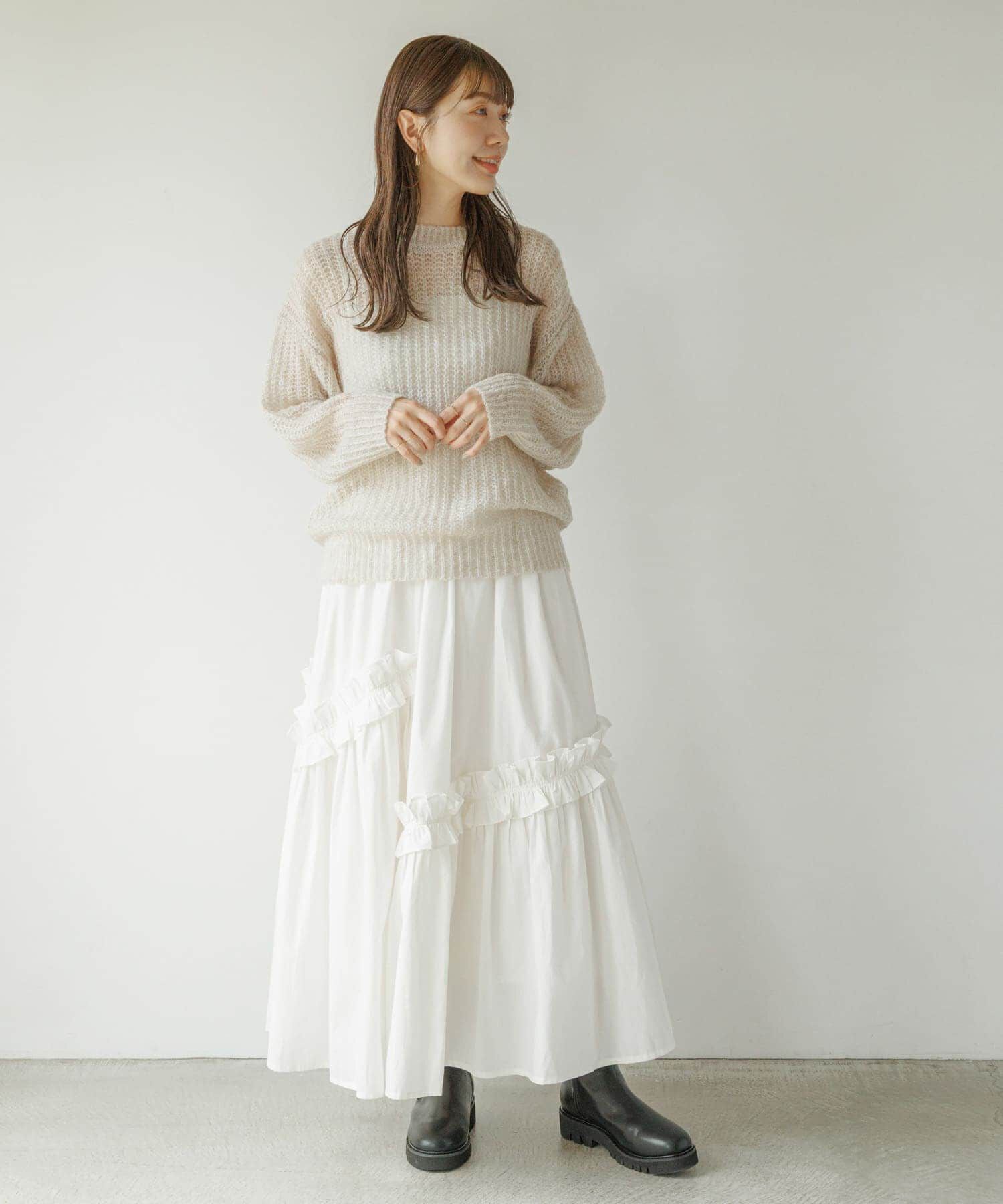 Sonny Label 「『WEB/一部店舗限定』ヘアリーローゲージニット」|ニット・セーター|