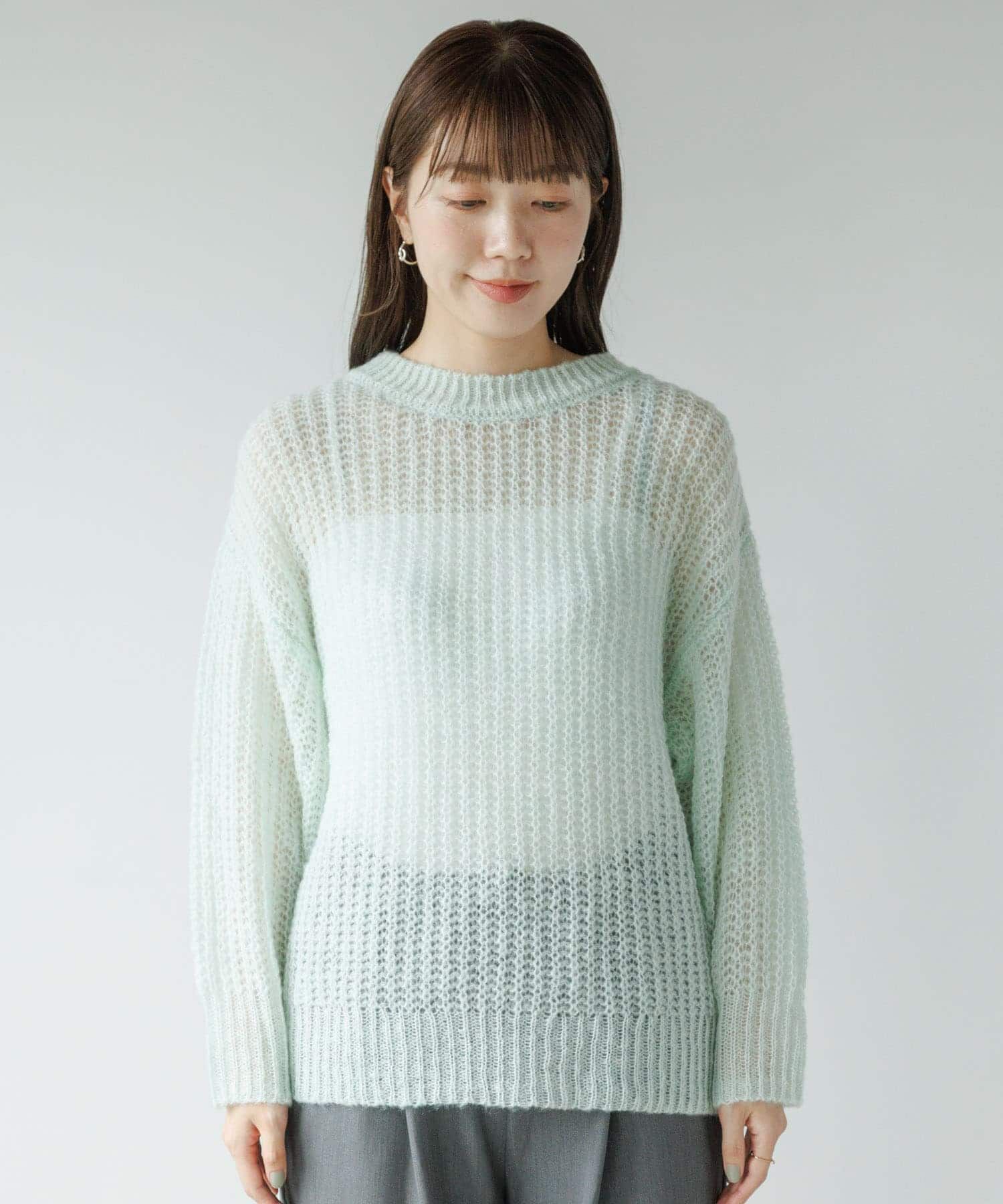 Sonny Label 「『WEB/一部店舗限定』ヘアリーローゲージニット」|ニット・セーター|