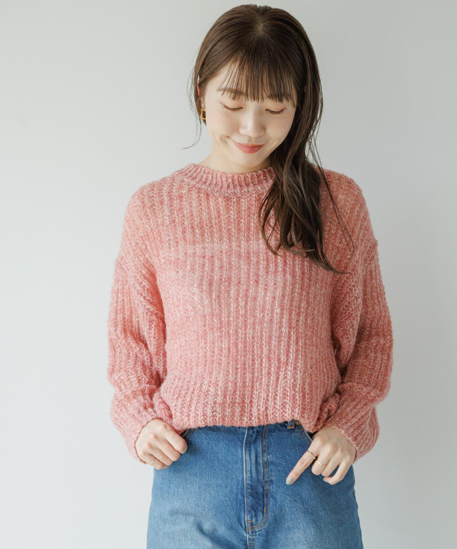 Sonny Label 「『WEB/一部店舗限定』ヘアリーローゲージニット」|ニット・セーター|