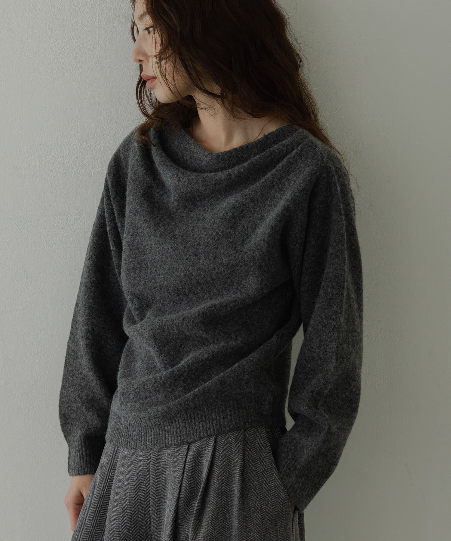 Sonny Label 「『WEB限定』ドレープニットプルオーバー」|ニット・セーター|