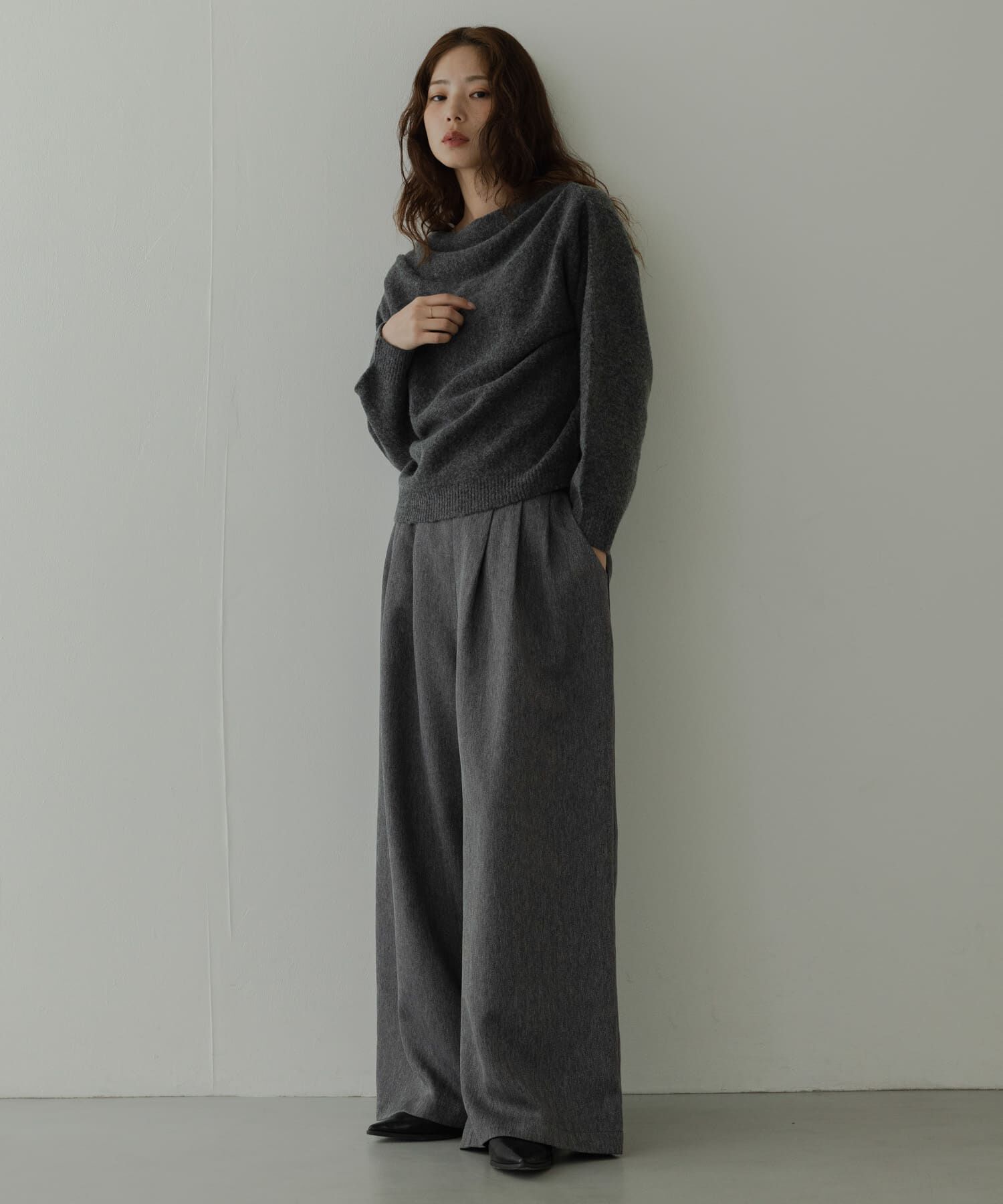 Sonny Label 「『WEB限定』ドレープニットプルオーバー」|ニット・セーター|