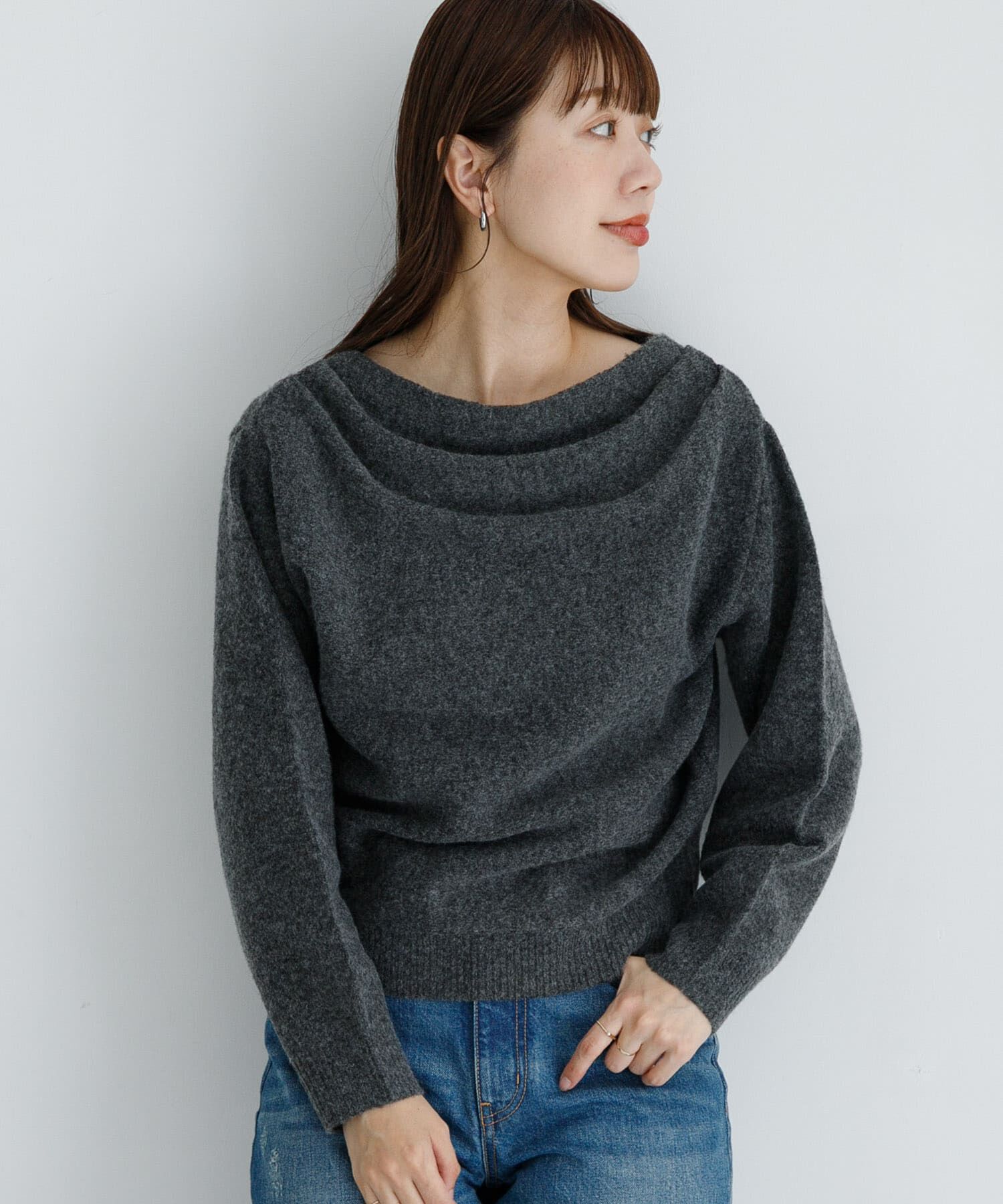 Sonny Label 「『WEB限定』ドレープニットプルオーバー」|ニット・セーター|