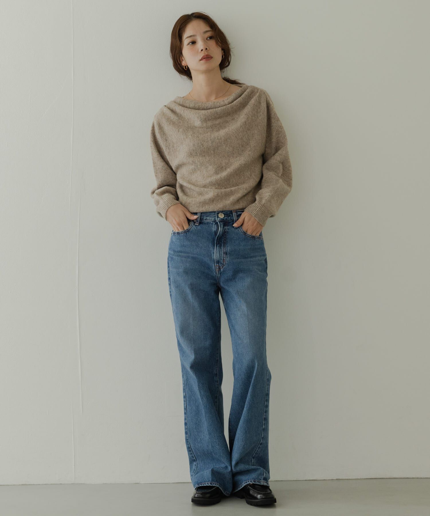 Sonny Label 「『WEB限定』ドレープニットプルオーバー」|ニット・セーター|