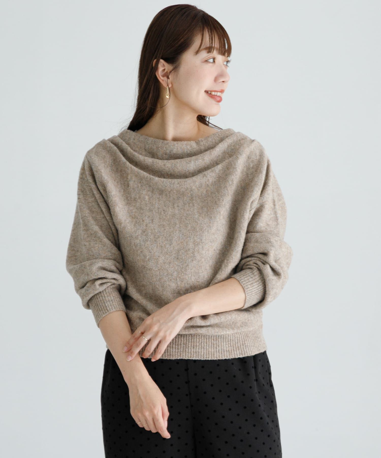 Sonny Label 「『WEB限定』ドレープニットプルオーバー」|ニット・セーター|