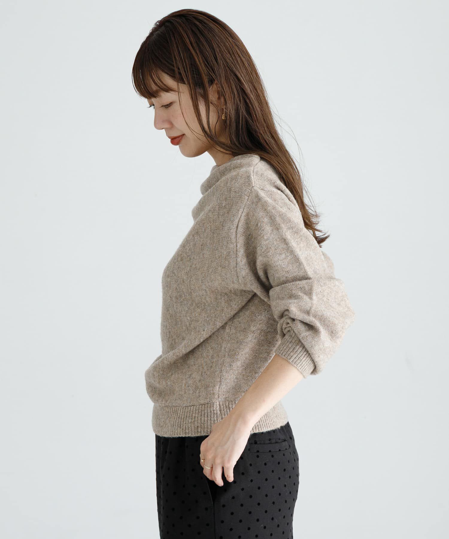 Sonny Label 「『WEB限定』ドレープニットプルオーバー」|ニット・セーター|