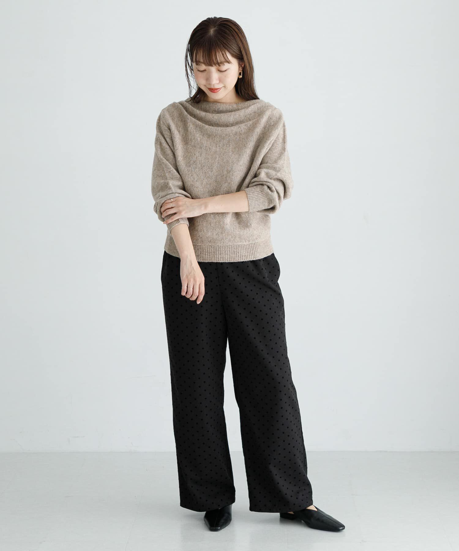 Sonny Label 「『WEB限定』ドレープニットプルオーバー」|ニット・セーター|