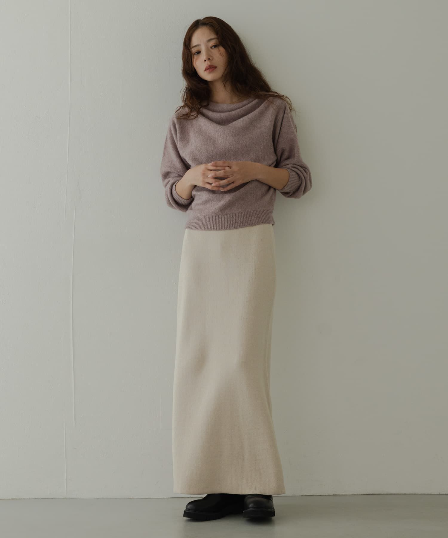 Sonny Label 「『WEB限定』ドレープニットプルオーバー」|ニット・セーター|