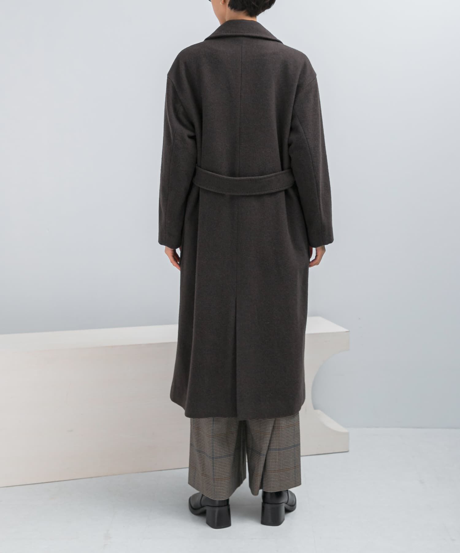 URBAN RESEARCH ROSSO「ウールカシミヤコート」|ノーカラーコート|