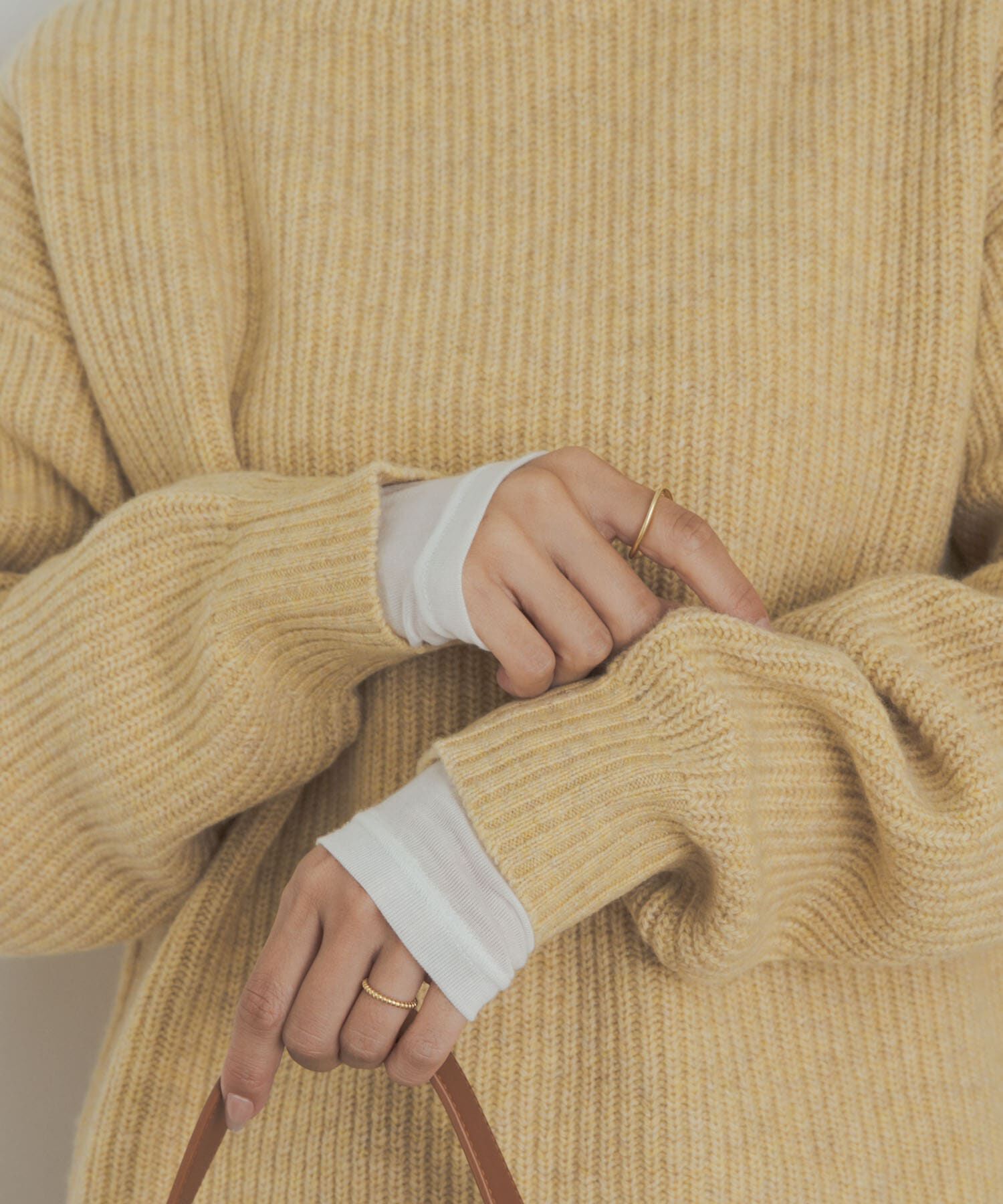 URBAN RESEARCH DOORS「カシミヤシルク混タートルネックカットソー」|Tシャツ・カットソー|