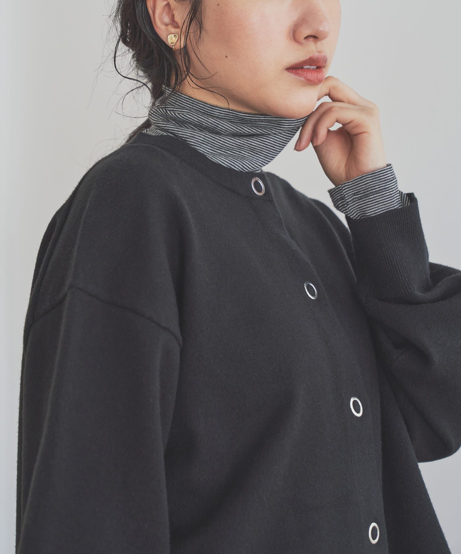 URBAN RESEARCH DOORS「カシミヤシルク混タートルネックカットソー」|Tシャツ・カットソー|