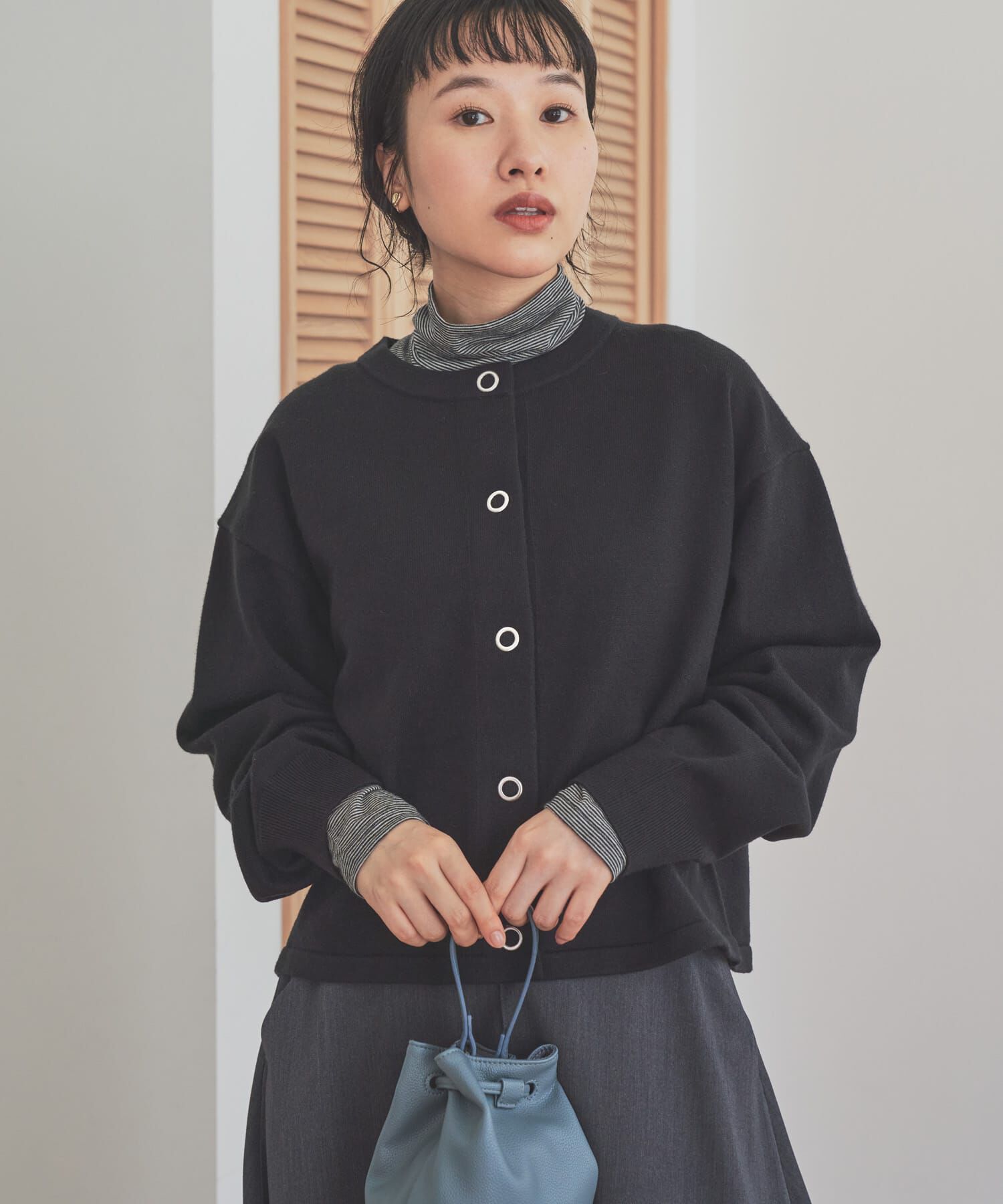 URBAN RESEARCH DOORS「カシミヤシルク混タートルネックカットソー」|Tシャツ・カットソー|