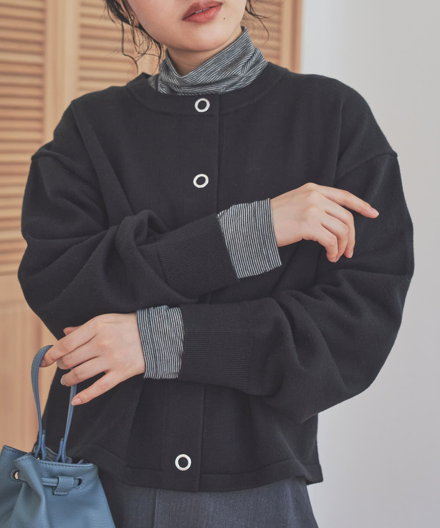 URBAN RESEARCH DOORS「カシミヤシルク混タートルネックカットソー」|Tシャツ・カットソー|