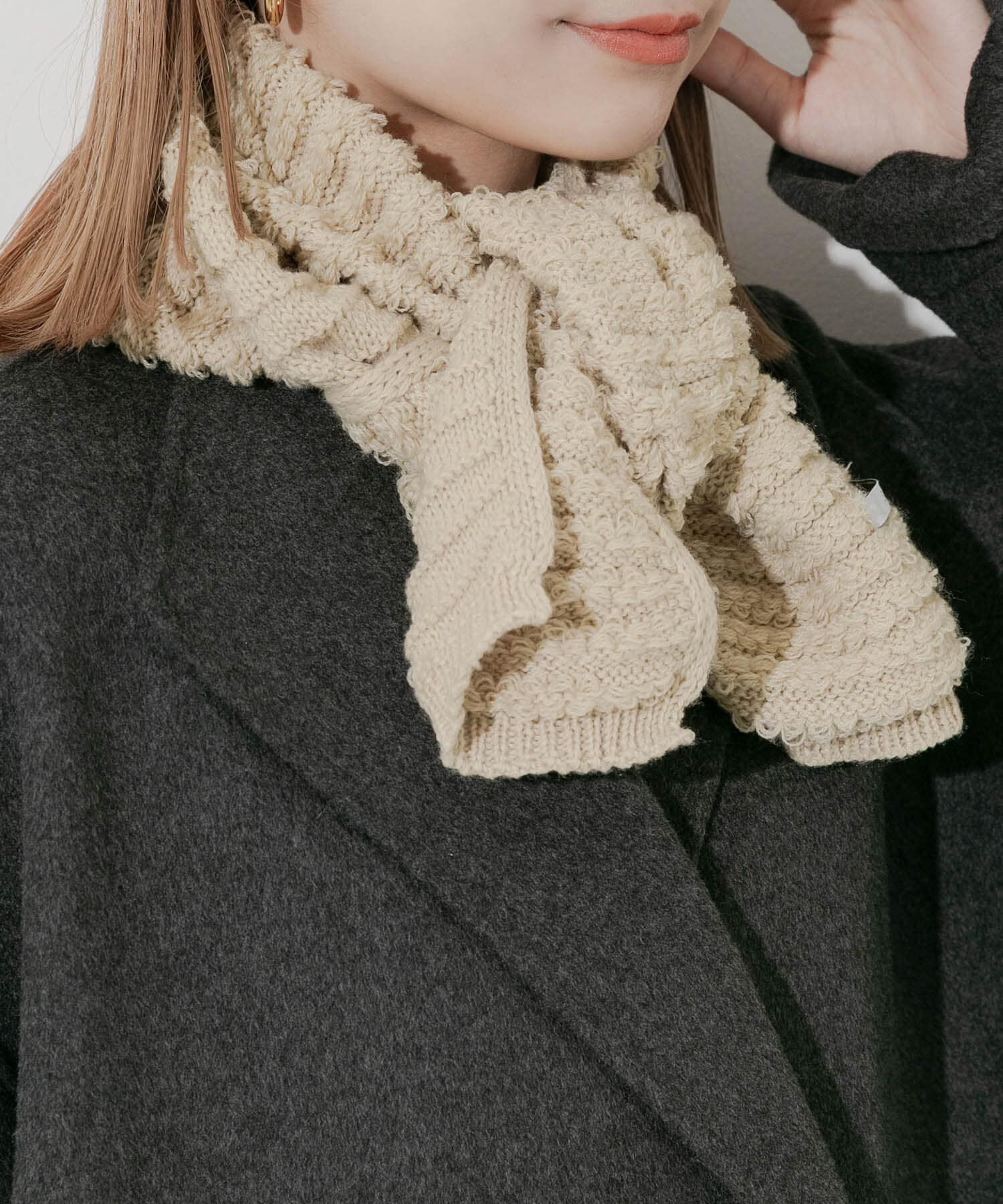 SMELLY「コンパクトニットマフラー」|マフラー|