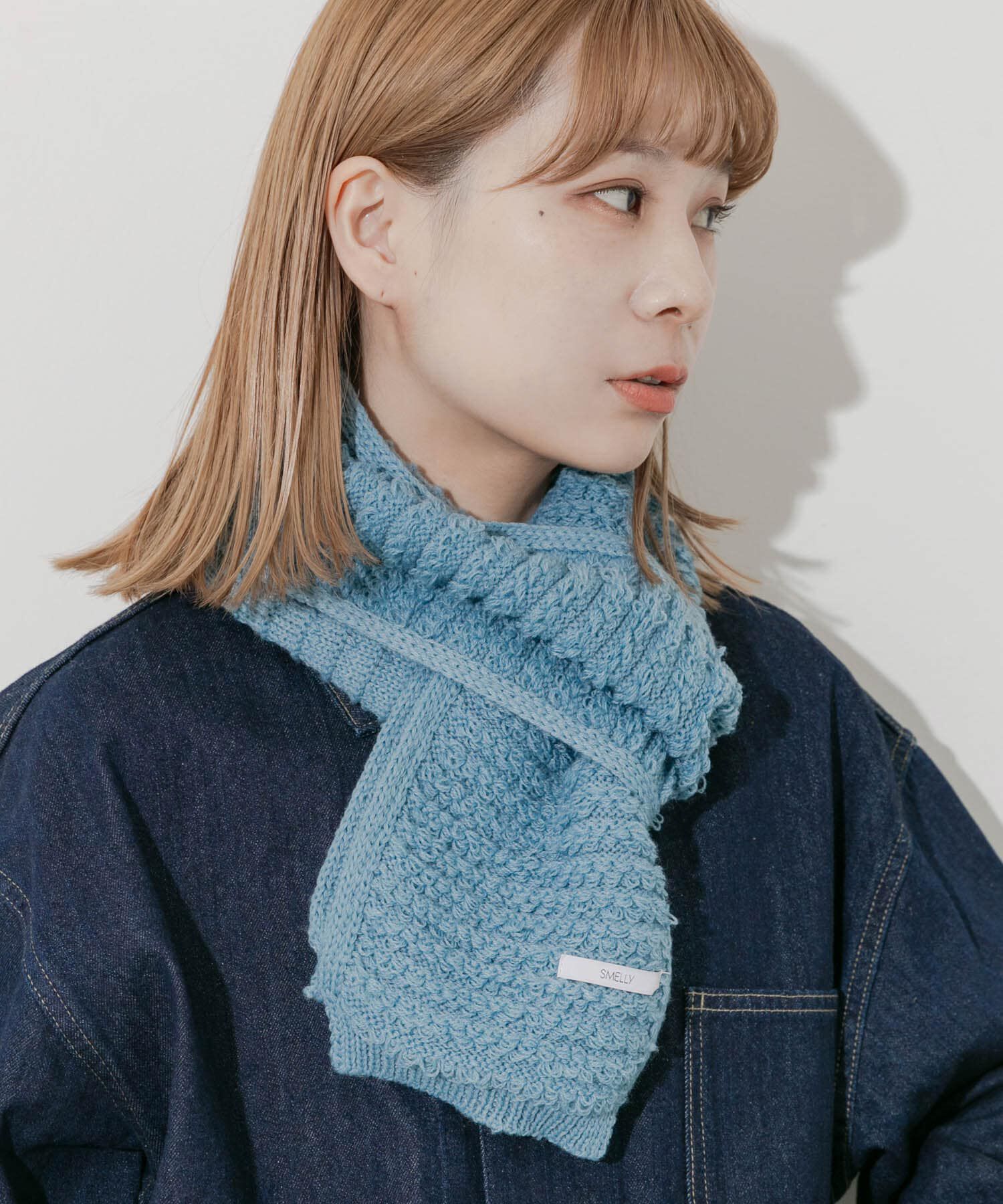 SMELLY「コンパクトニットマフラー」|マフラー|