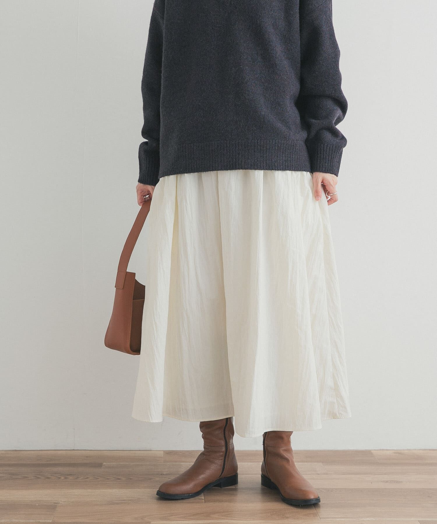 URBAN RESEARCH DOORS「サイドポケットギャザースカート」|スカート|