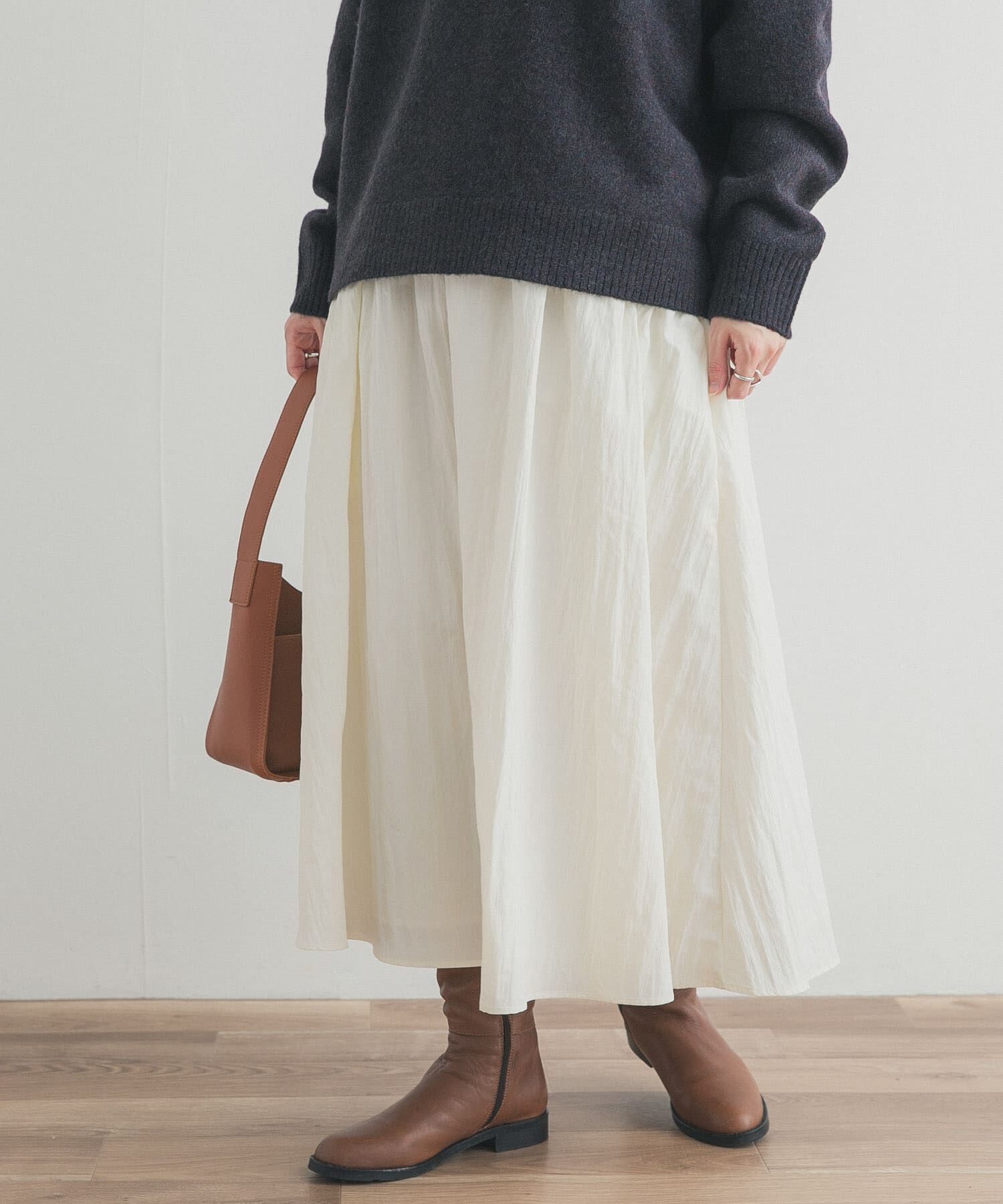 URBAN RESEARCH DOORS「サイドポケットギャザースカート」|スカート|