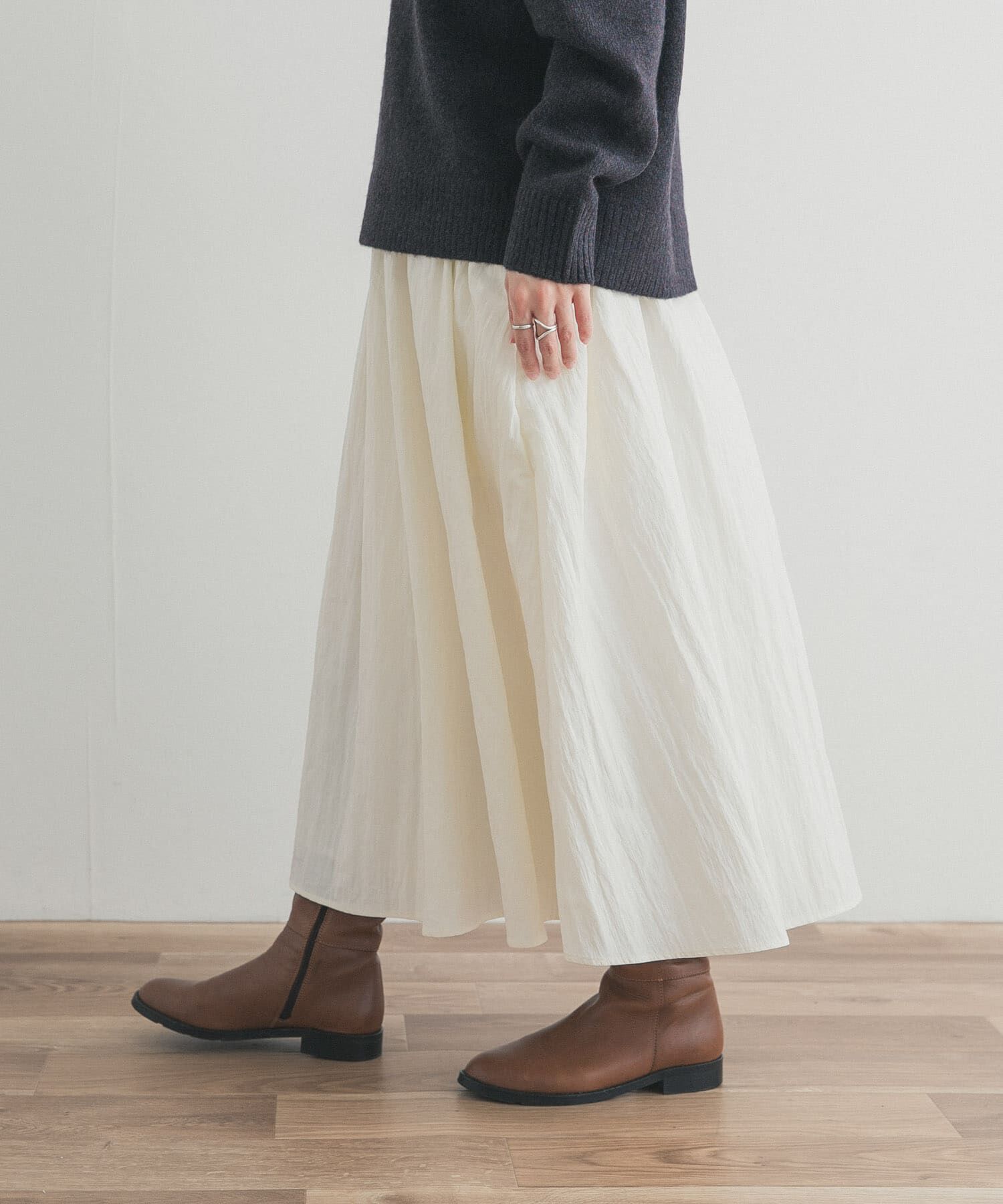 URBAN RESEARCH DOORS「サイドポケットギャザースカート」|スカート|
