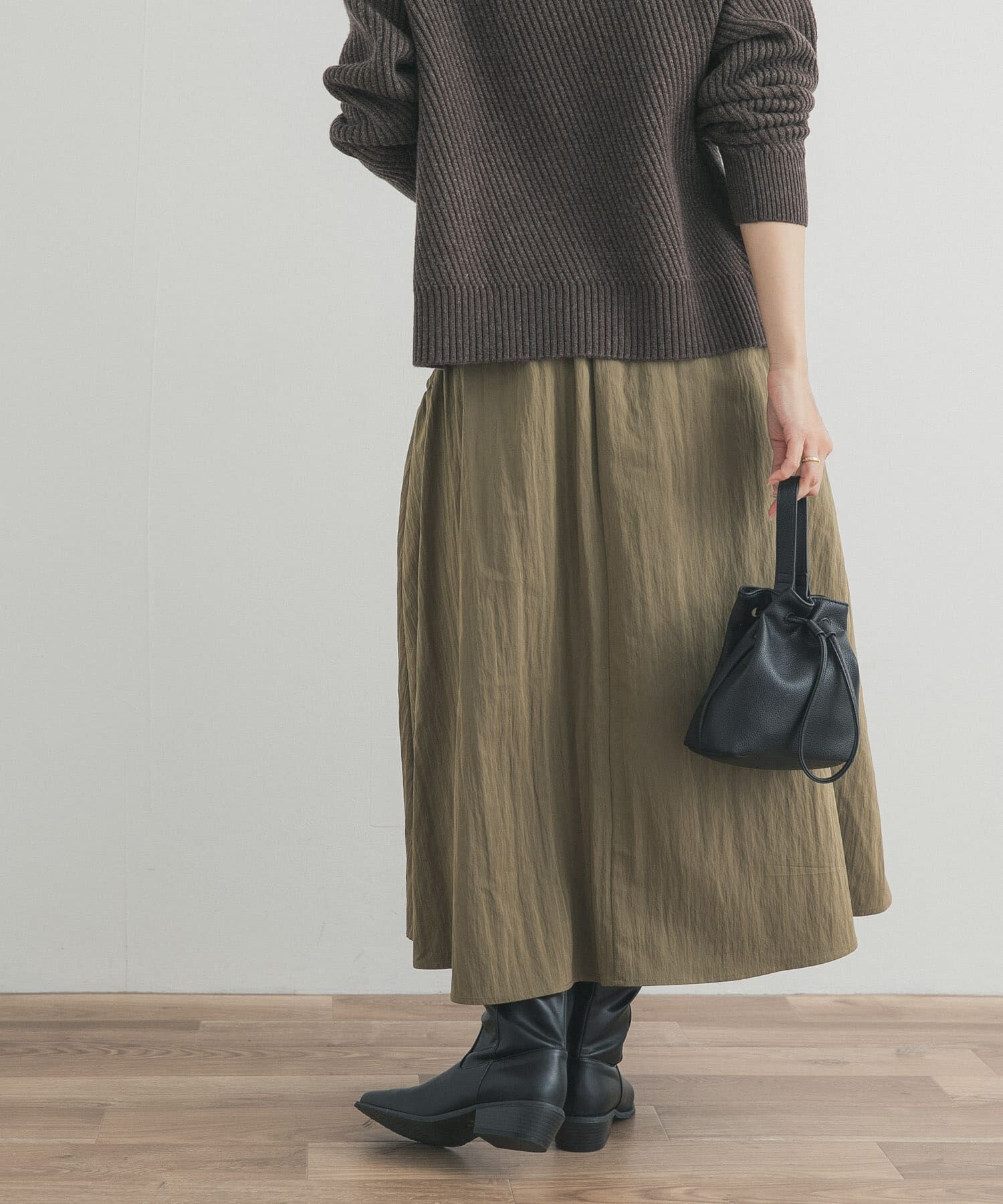 URBAN RESEARCH DOORS「サイドポケットギャザースカート」|スカート|