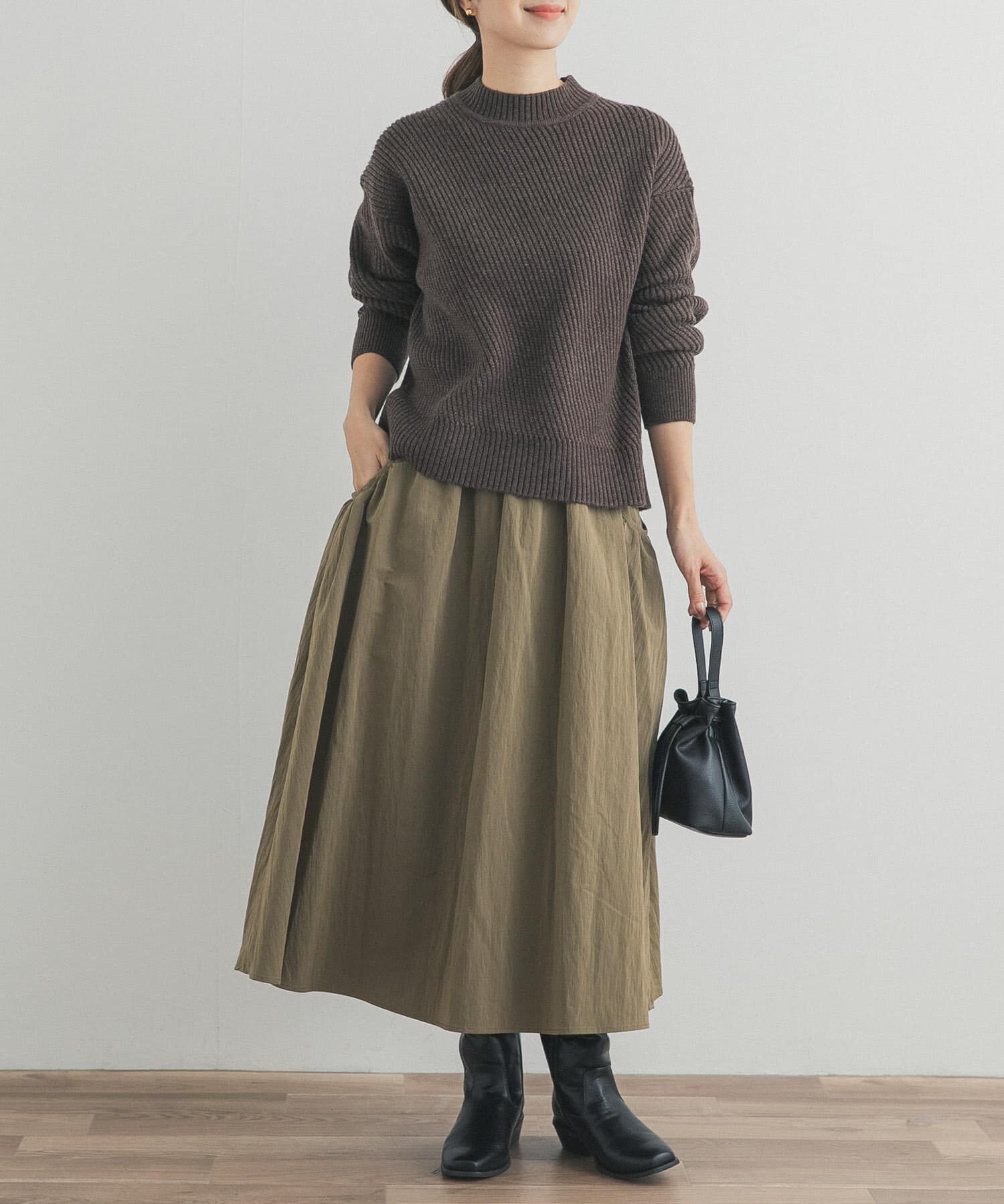 URBAN RESEARCH DOORS「サイドポケットギャザースカート」|スカート|