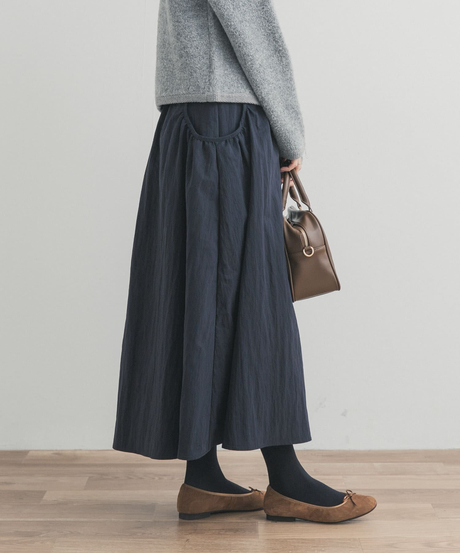 URBAN RESEARCH DOORS「サイドポケットギャザースカート」|スカート|