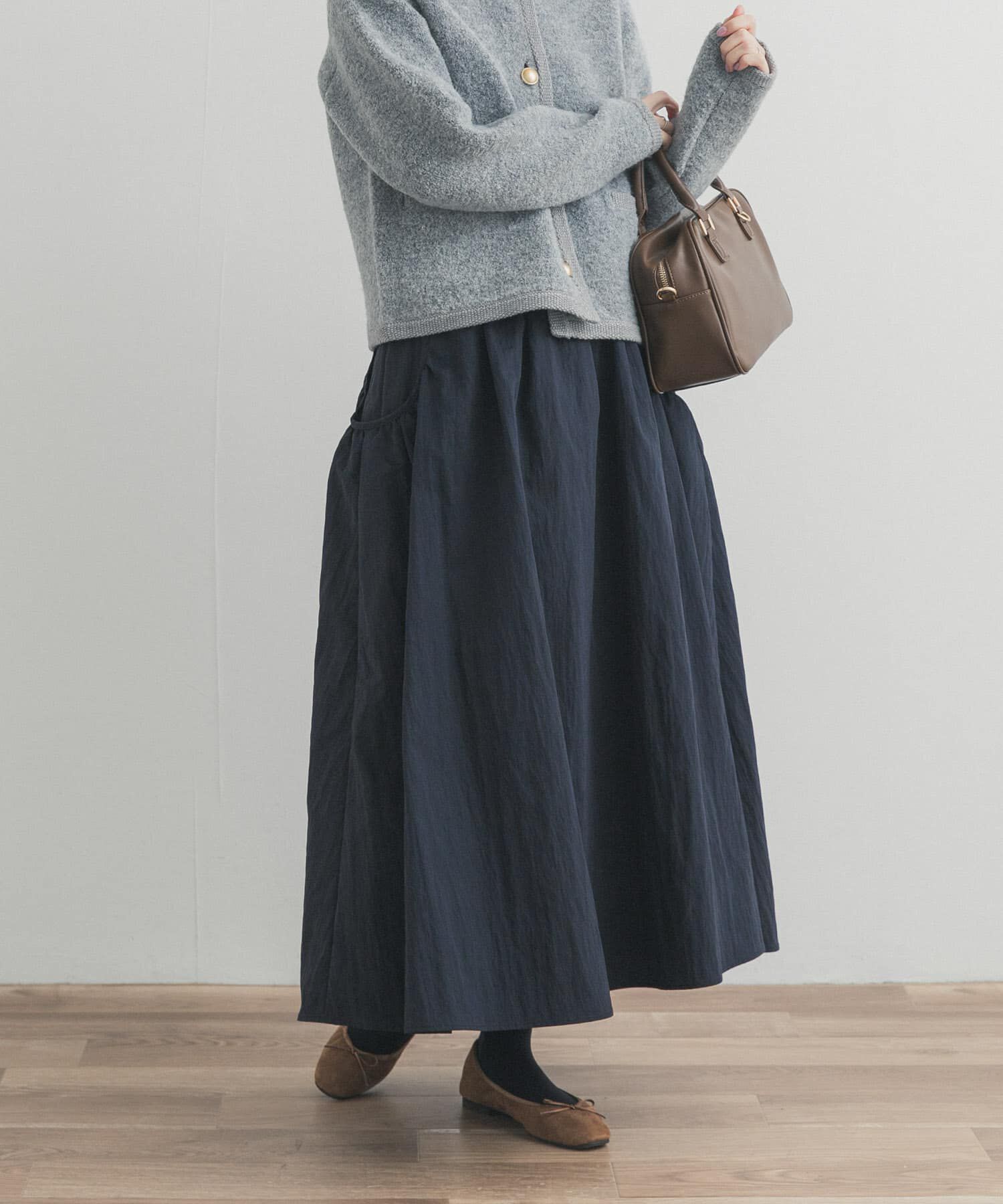 URBAN RESEARCH DOORS「サイドポケットギャザースカート」|スカート|