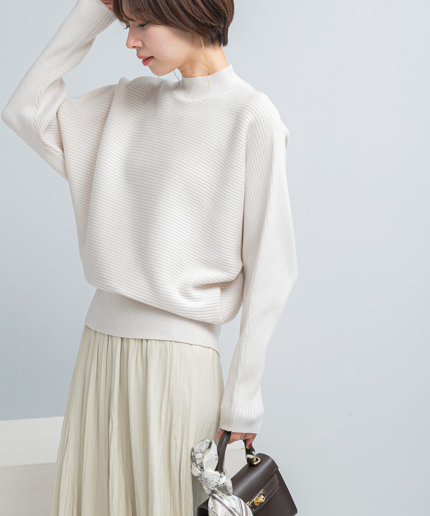 URBAN RESEARCH ROSSO「ウォッシャブルアンチピリングドルマンニット」|ニット・セーター|ベージュ系その他