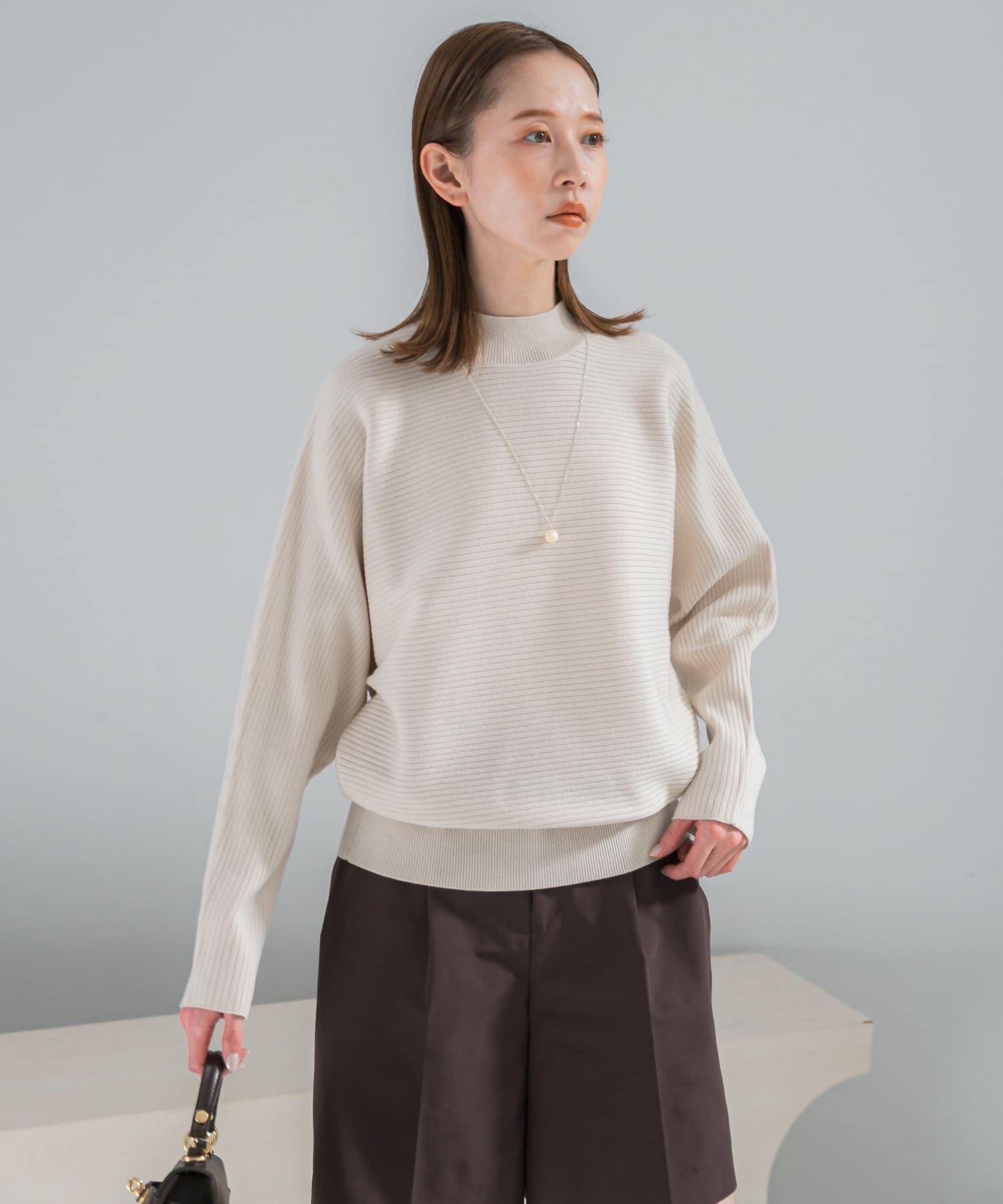 URBAN RESEARCH ROSSO「ウォッシャブルアンチピリングドルマンニット」|ニット・セーター|