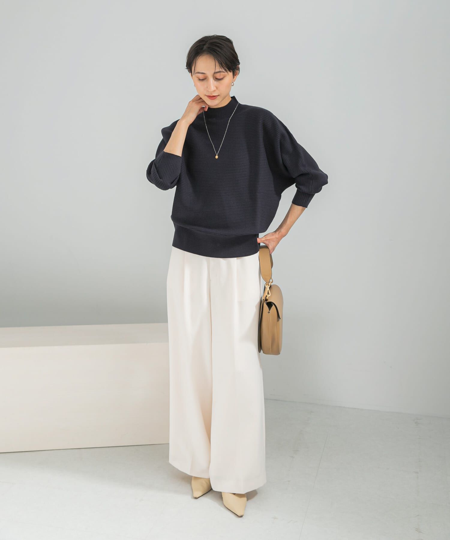 URBAN RESEARCH ROSSO「ウォッシャブルアンチピリングドルマンニット」|ニット・セーター|