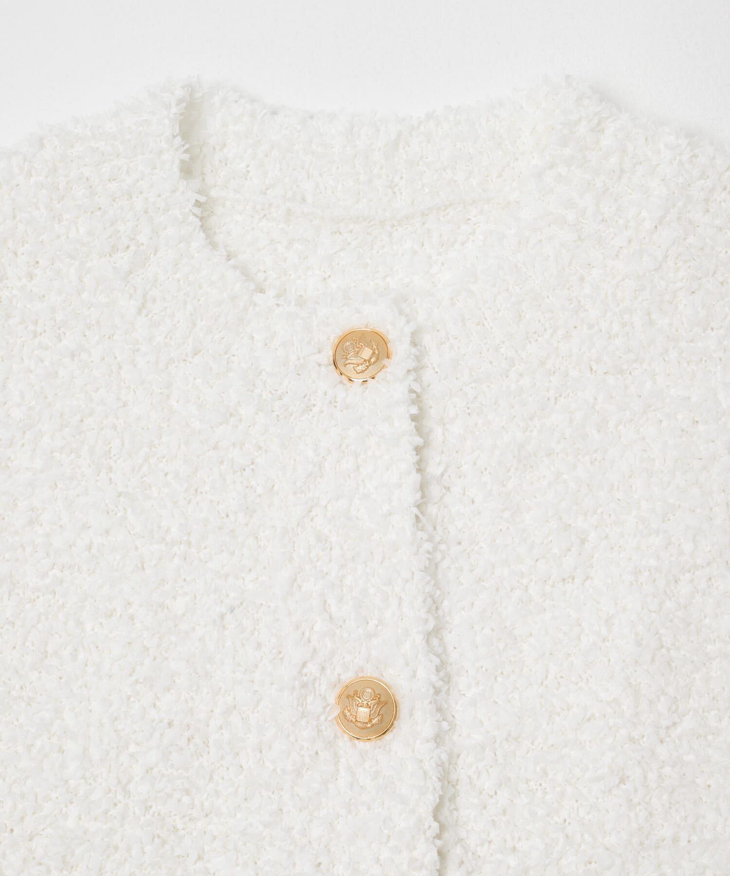 URBAN RESEARCH ROSSO「ニットツイードショートカーディガン」|カーディガン|