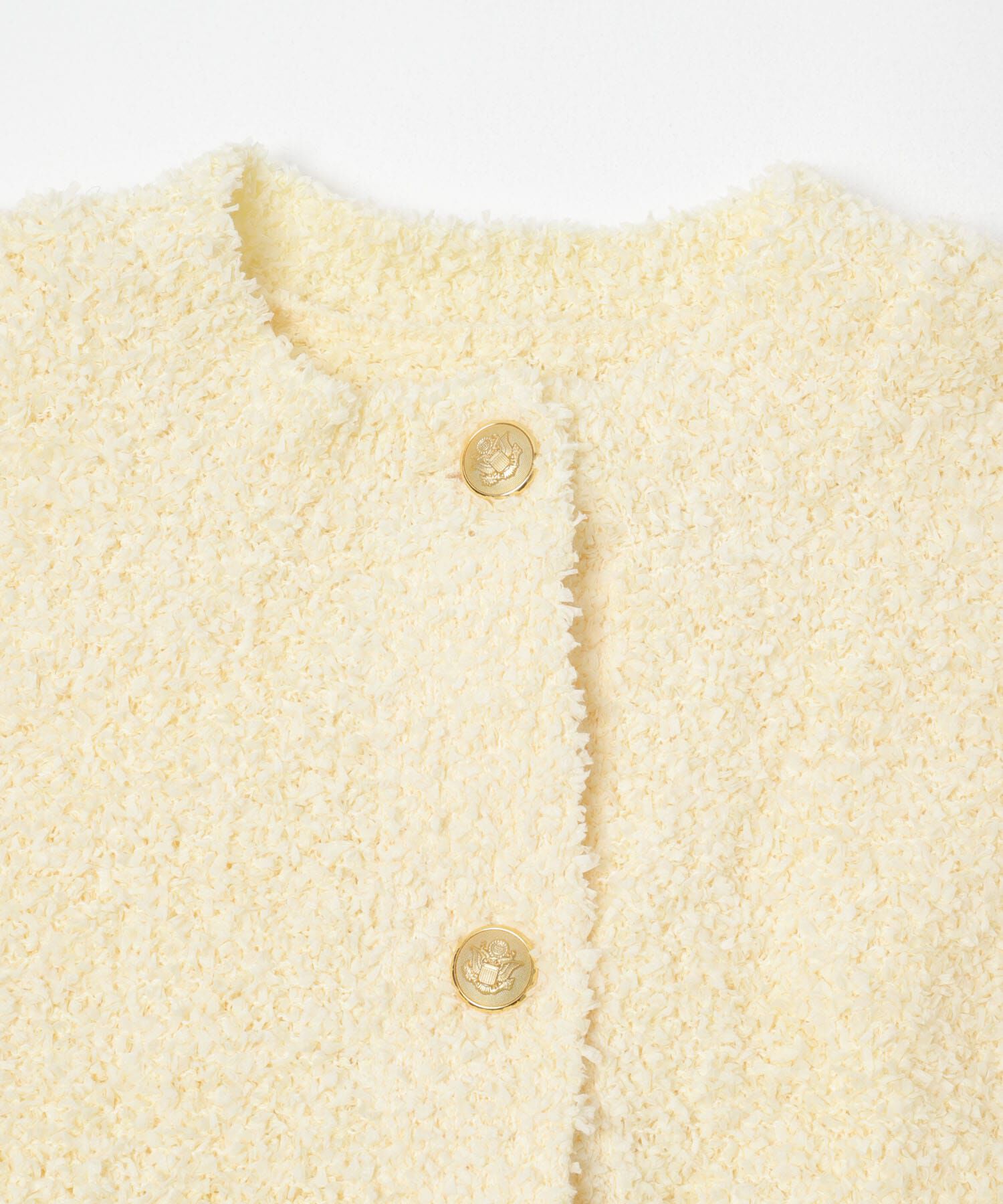 URBAN RESEARCH ROSSO「ニットツイードショートカーディガン」|カーディガン|