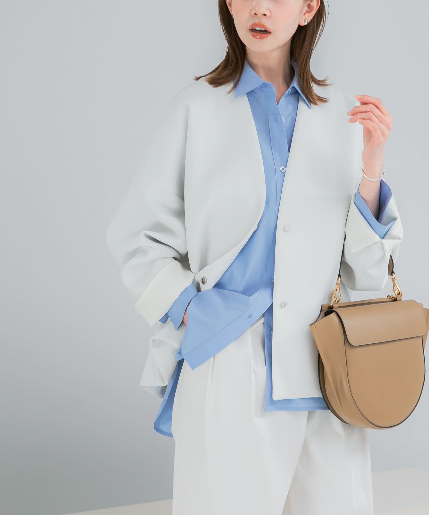 URBAN RESEARCH ROSSO「『一部別注カラー』ELENDEEK　FORM SHORT COAT」|ノーカラージャケット|