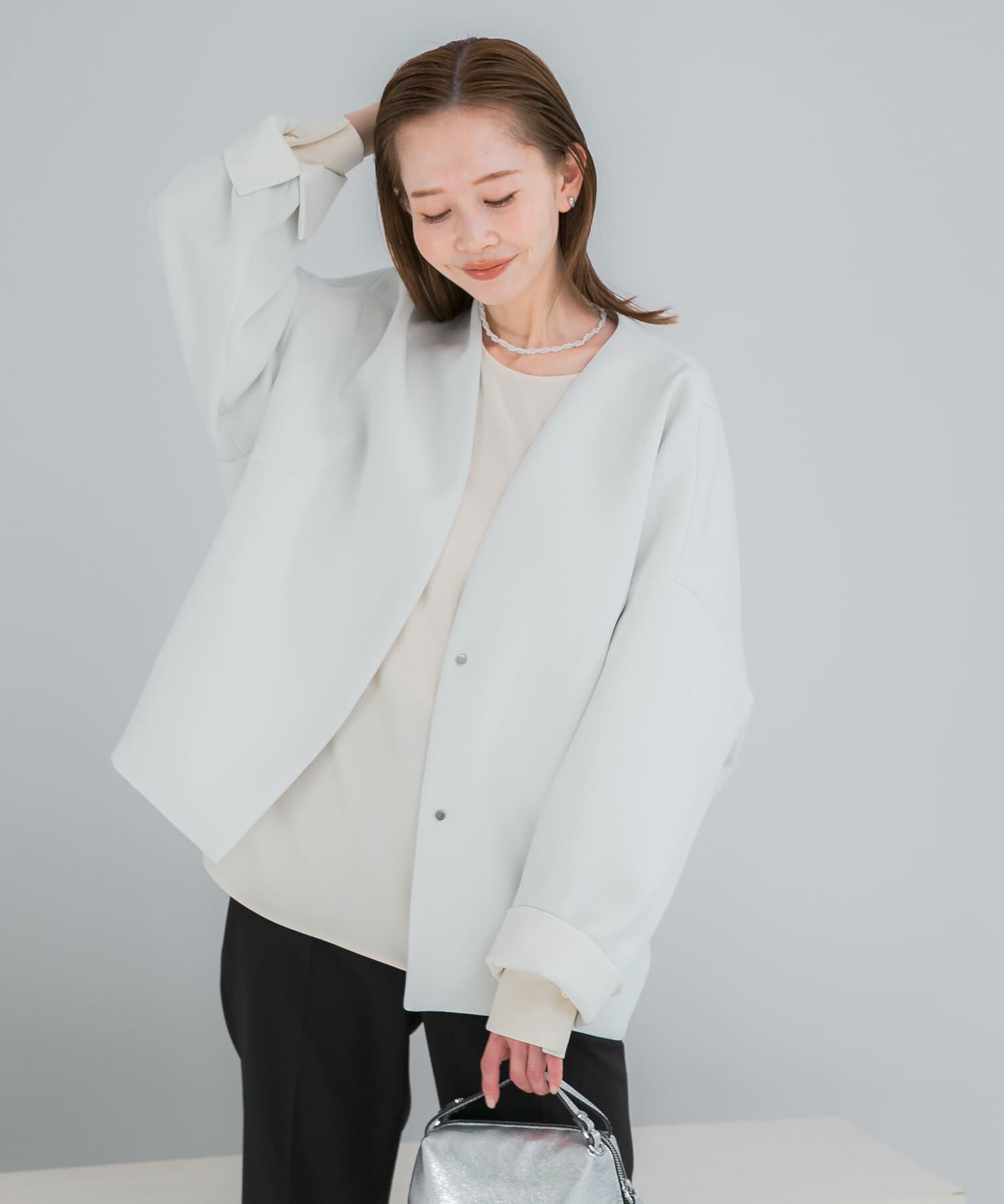 URBAN RESEARCH ROSSO「『一部別注カラー』ELENDEEK　FORM SHORT COAT」|ノーカラージャケット|