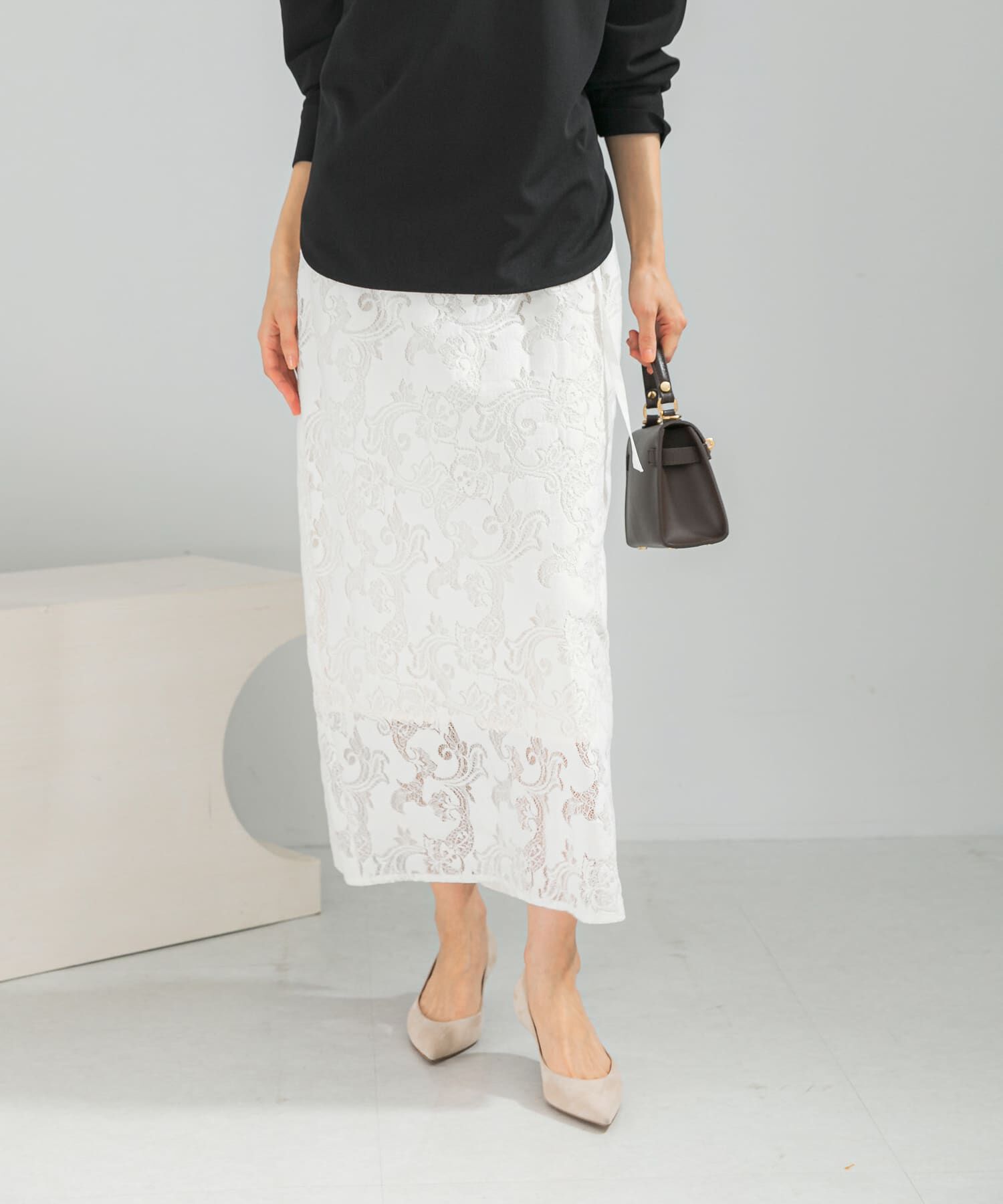 URBAN RESEARCH ROSSO「ラッセルレーススカート」|スカート|