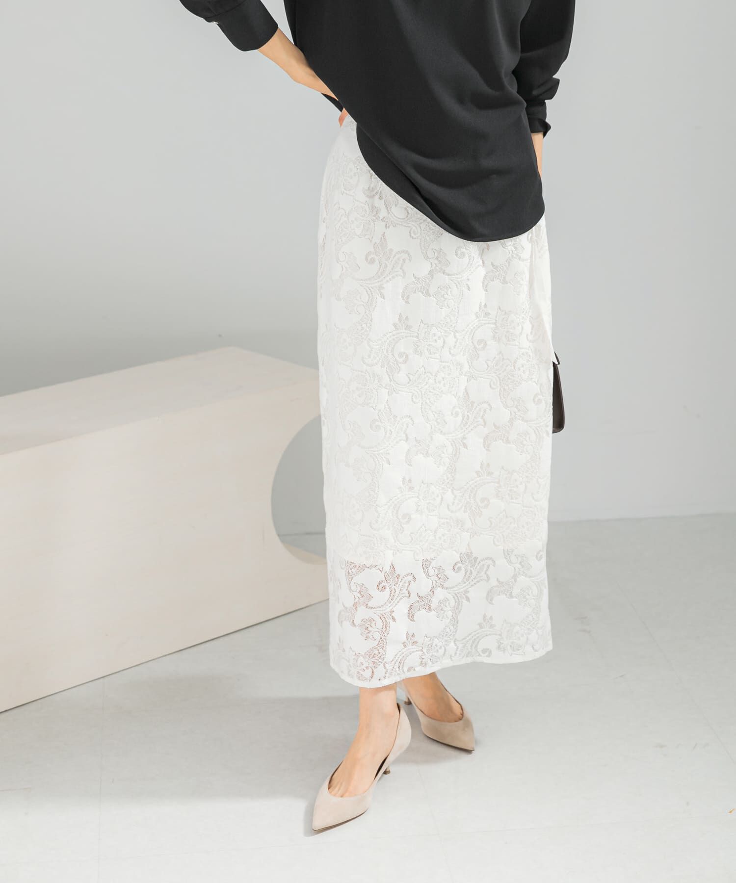 URBAN RESEARCH ROSSO「ラッセルレーススカート」|スカート|