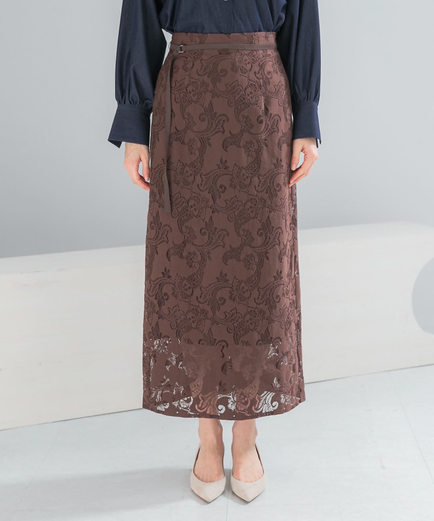 URBAN RESEARCH ROSSO「ラッセルレーススカート」|スカート|