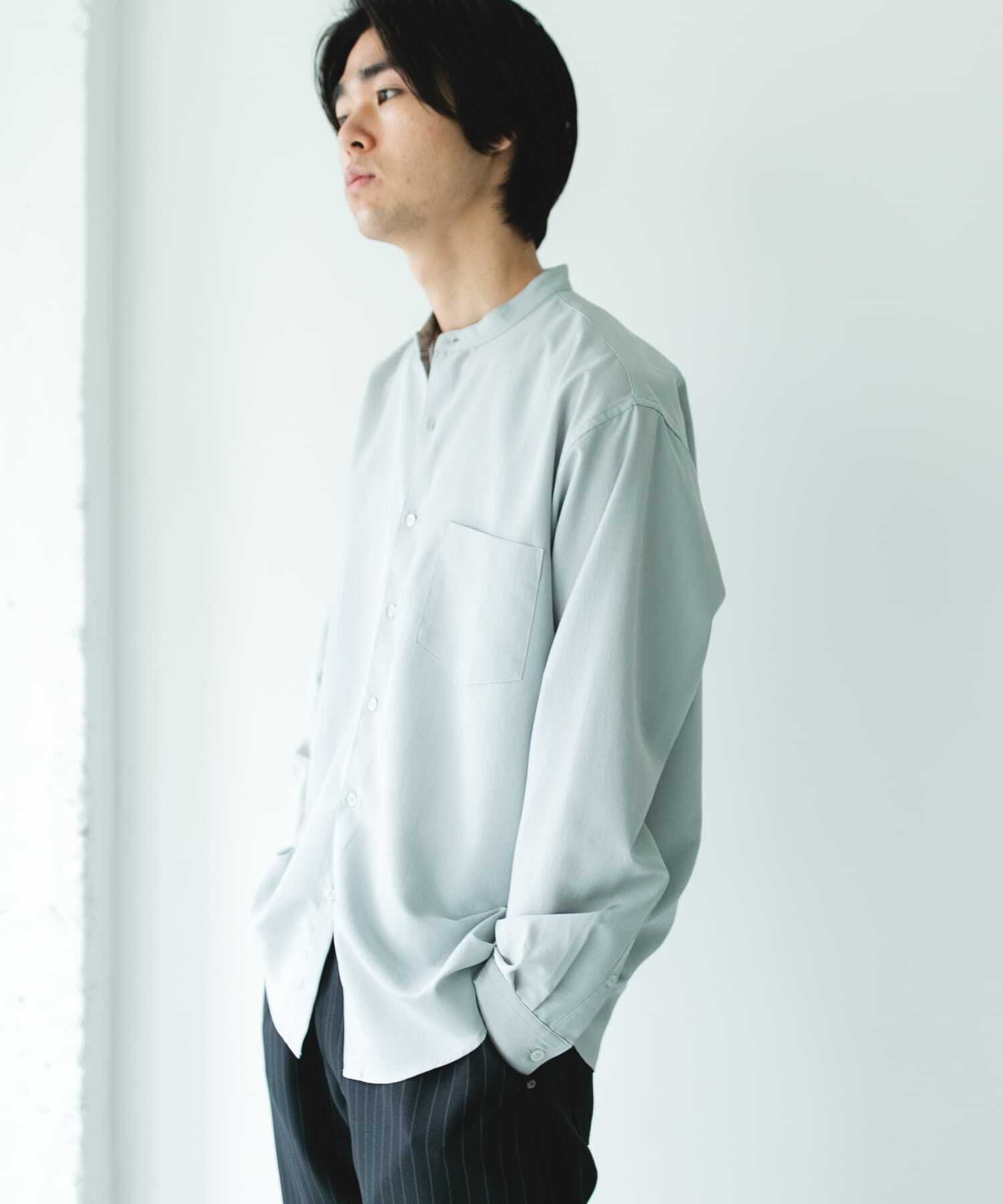 URBAN RESEARCH DOORS「『XLｻｲｽﾞ/WEB限定』『吸水速乾』ｾｵｱﾙﾌｧﾊﾞﾝﾄﾞｶﾗｰﾛﾝｸ 」|シャツ・ブラウス|